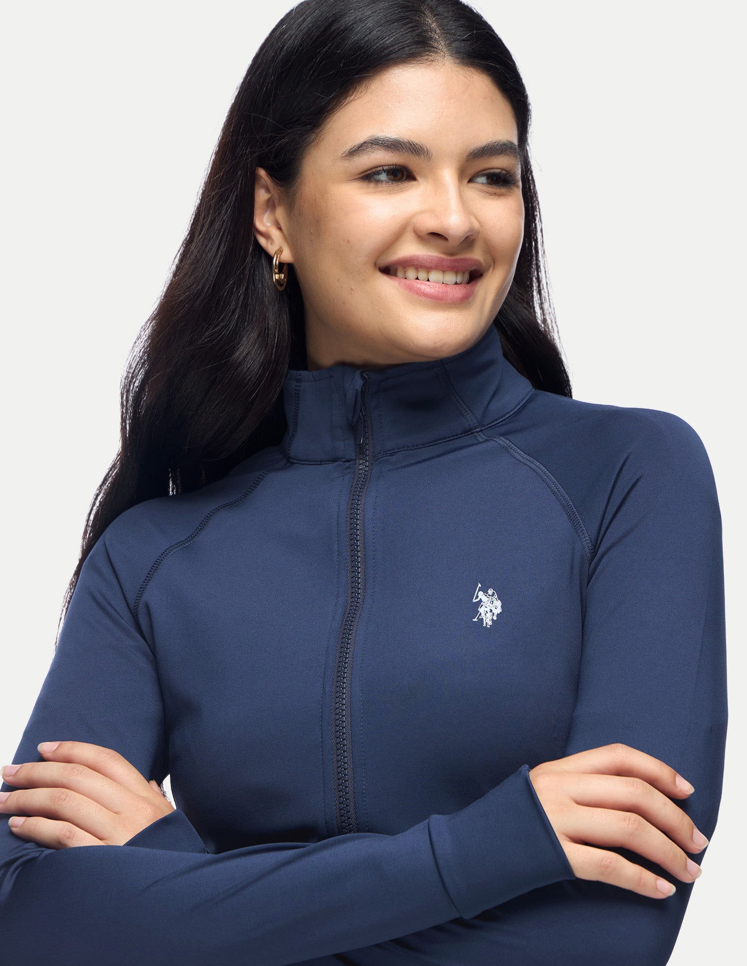 Snug Fit Performance Sports Jacket Blue - U.S. Polo Assn. India | Large