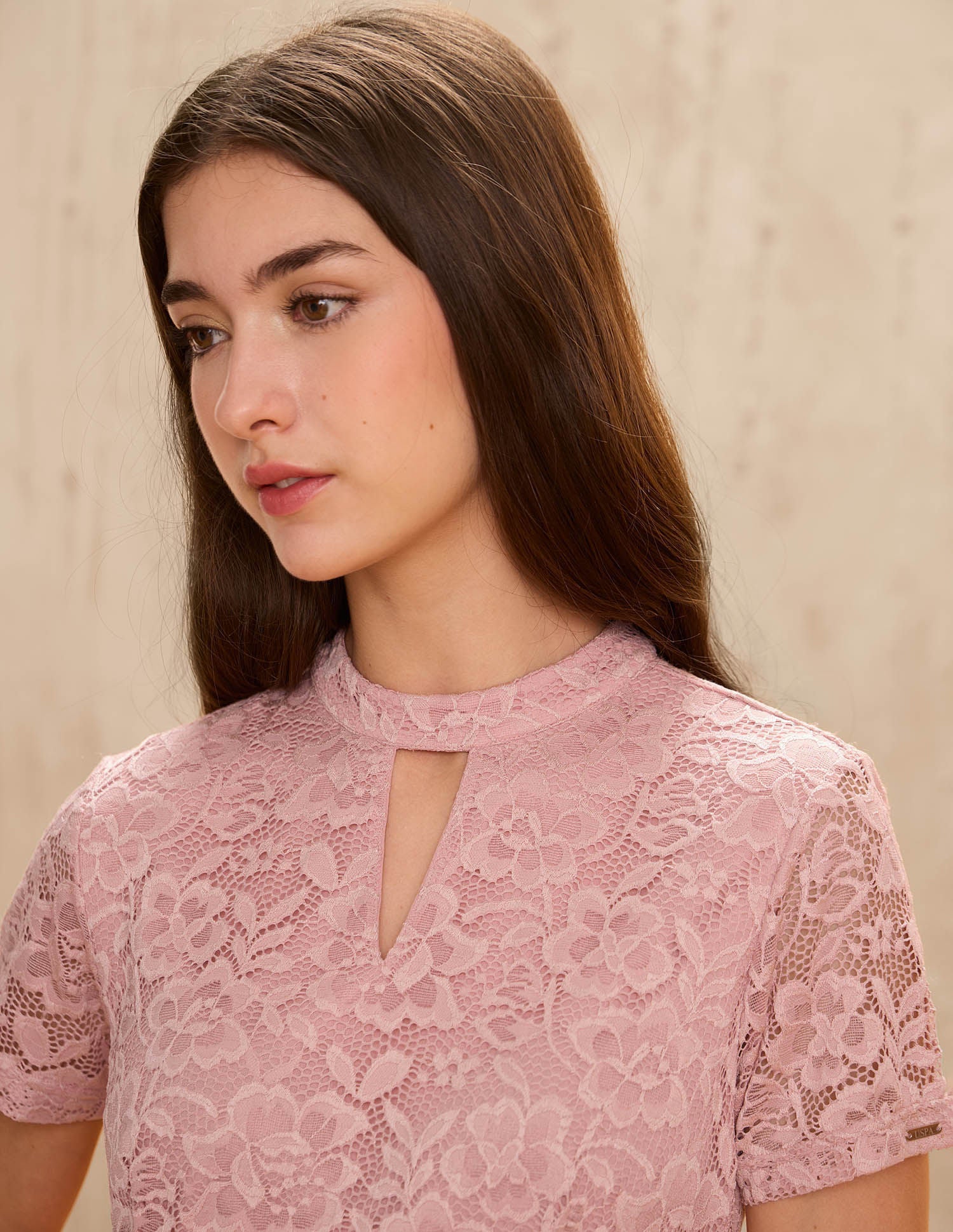 Floral Lace Mini Sheath Dress Pink - U.S. POLO ASSN. | Large