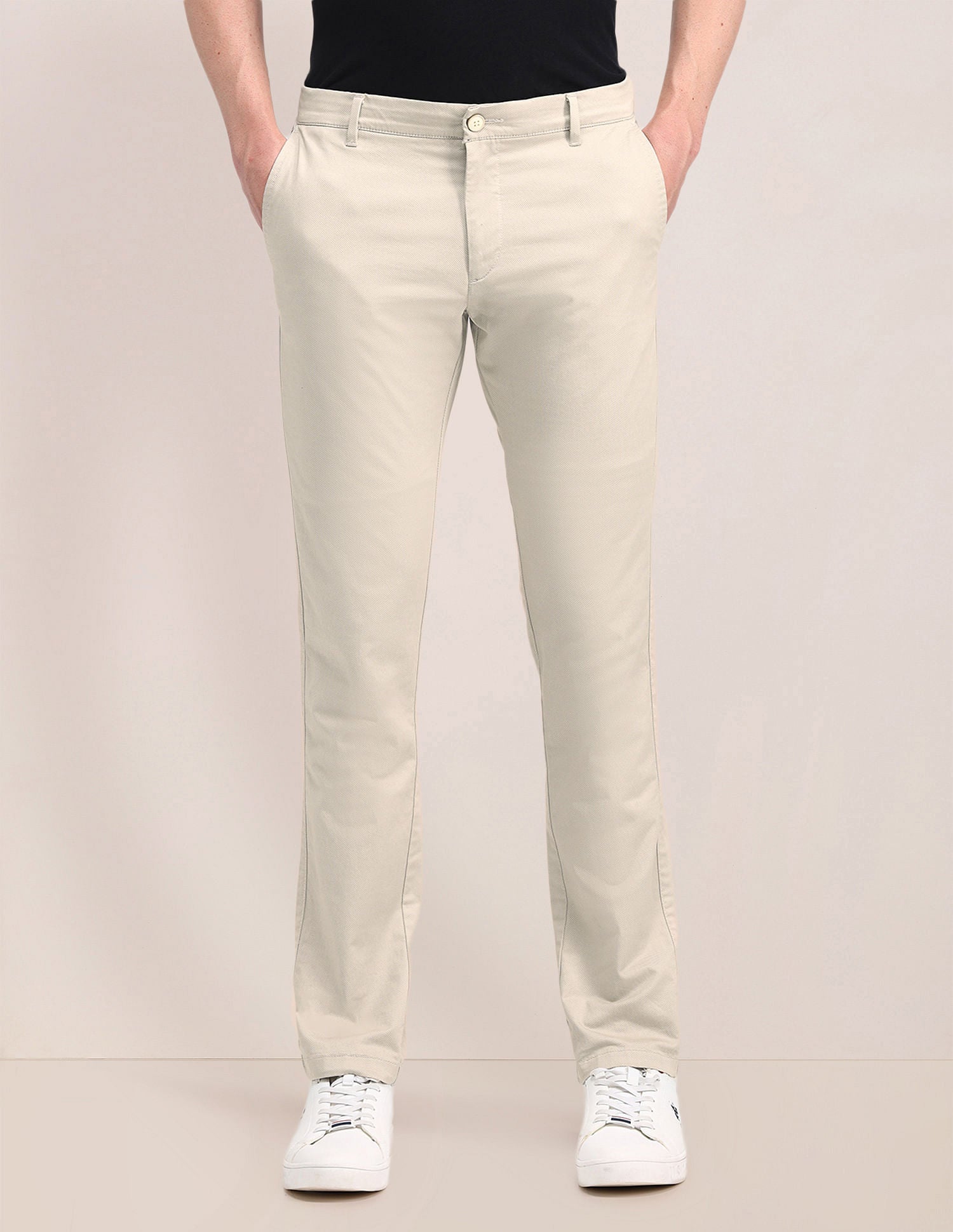Mid Rise Slim Fit Trousers