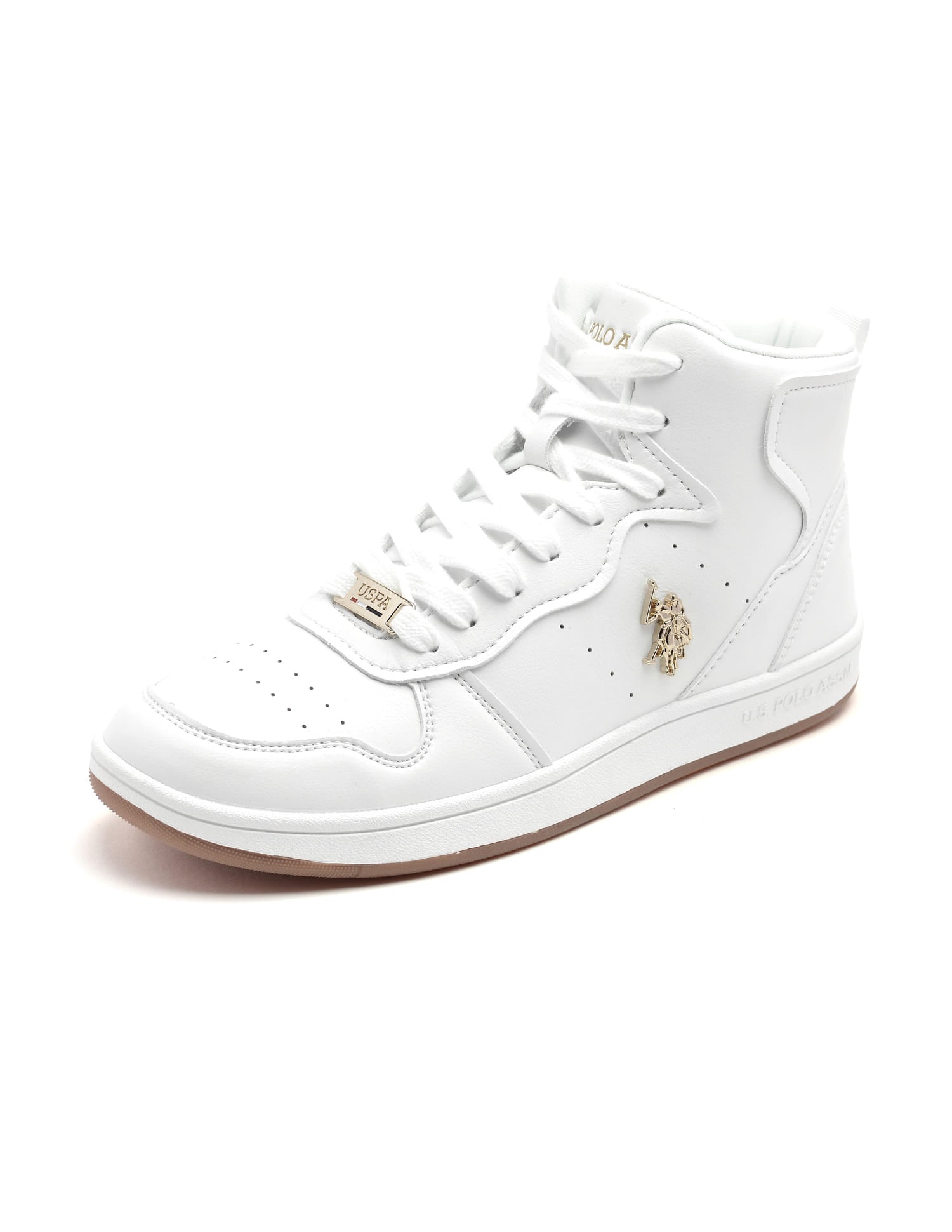 Round Toe Solid Rowan Sneakers White - U.S. Polo Assn. India | Large
