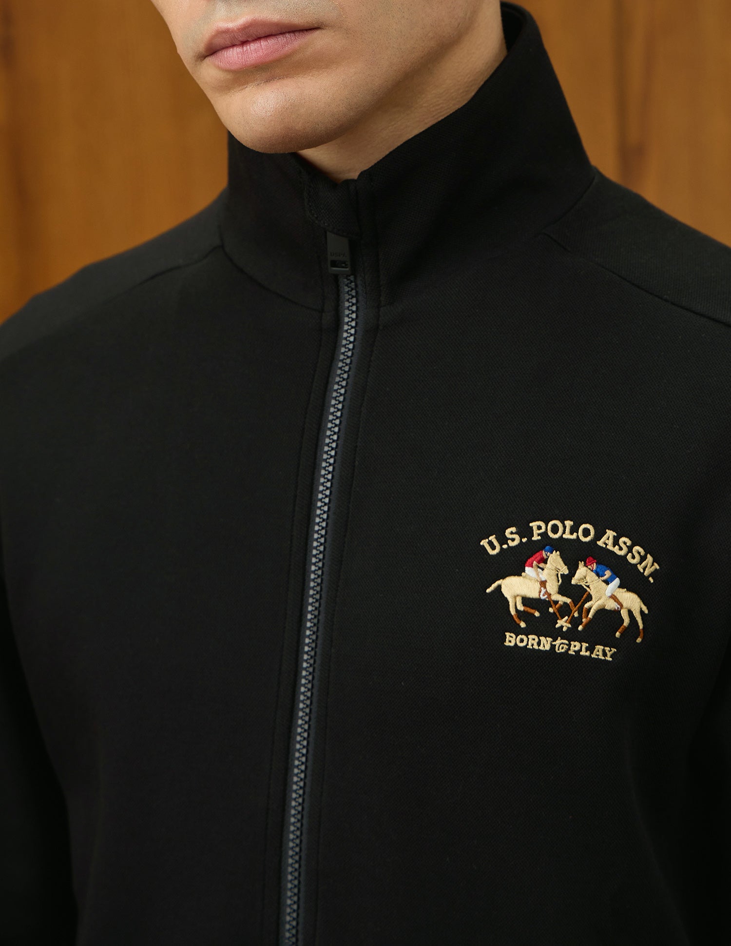 Regular Fit Varsity Theatre Sweatshirt Black - U.S. POLO ASSN. | Large