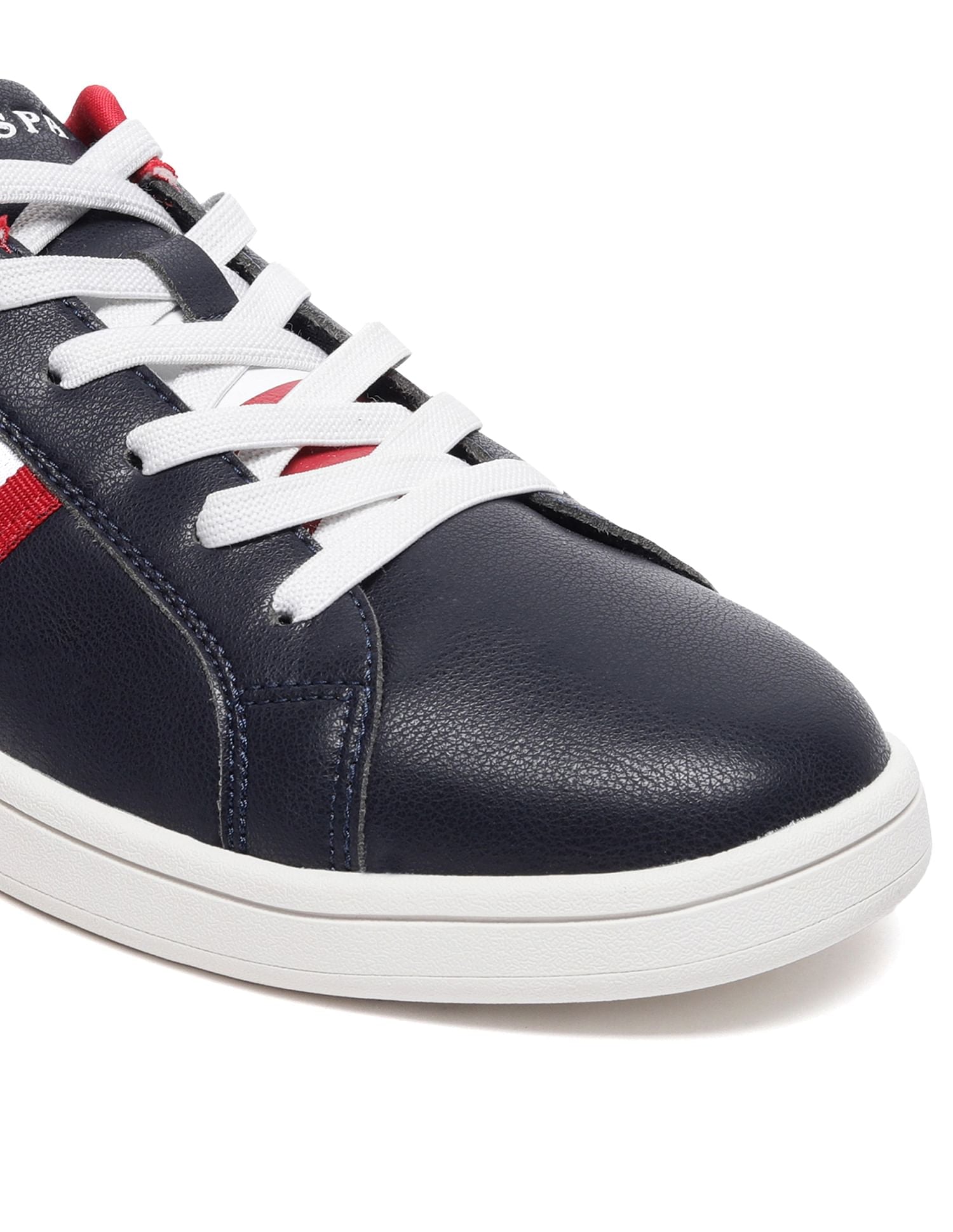 Striped Panelled Lace Up Lenart Sneakers Navy - U.S. Polo Assn. India | Large