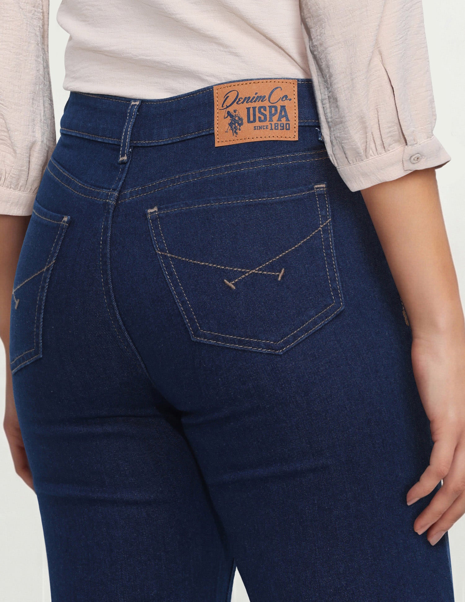 High Rise Bootcut Jeans Blue - U.S. Polo Assn. India | Large