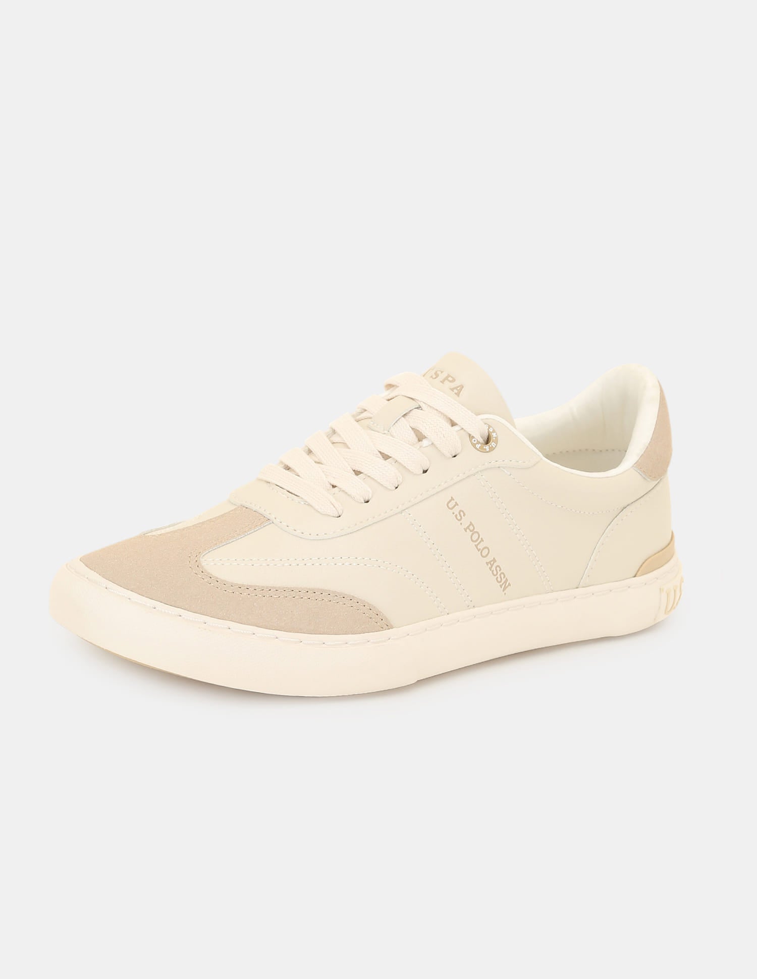 Men Colourblocked Gian 3.0 Sneakers Beige - U.S. Polo Assn. India | Large