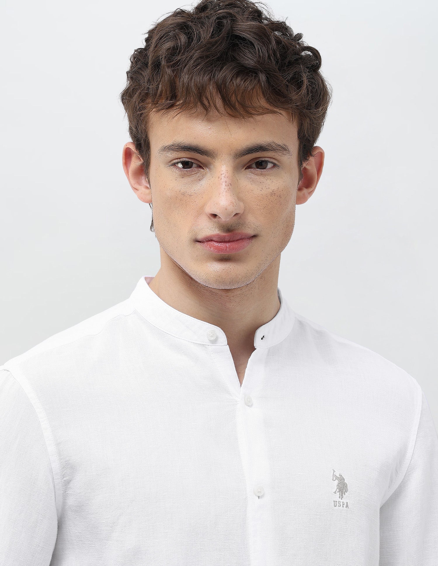Solid Regular Fit Shirt White - U.S. Polo Assn. India | Large