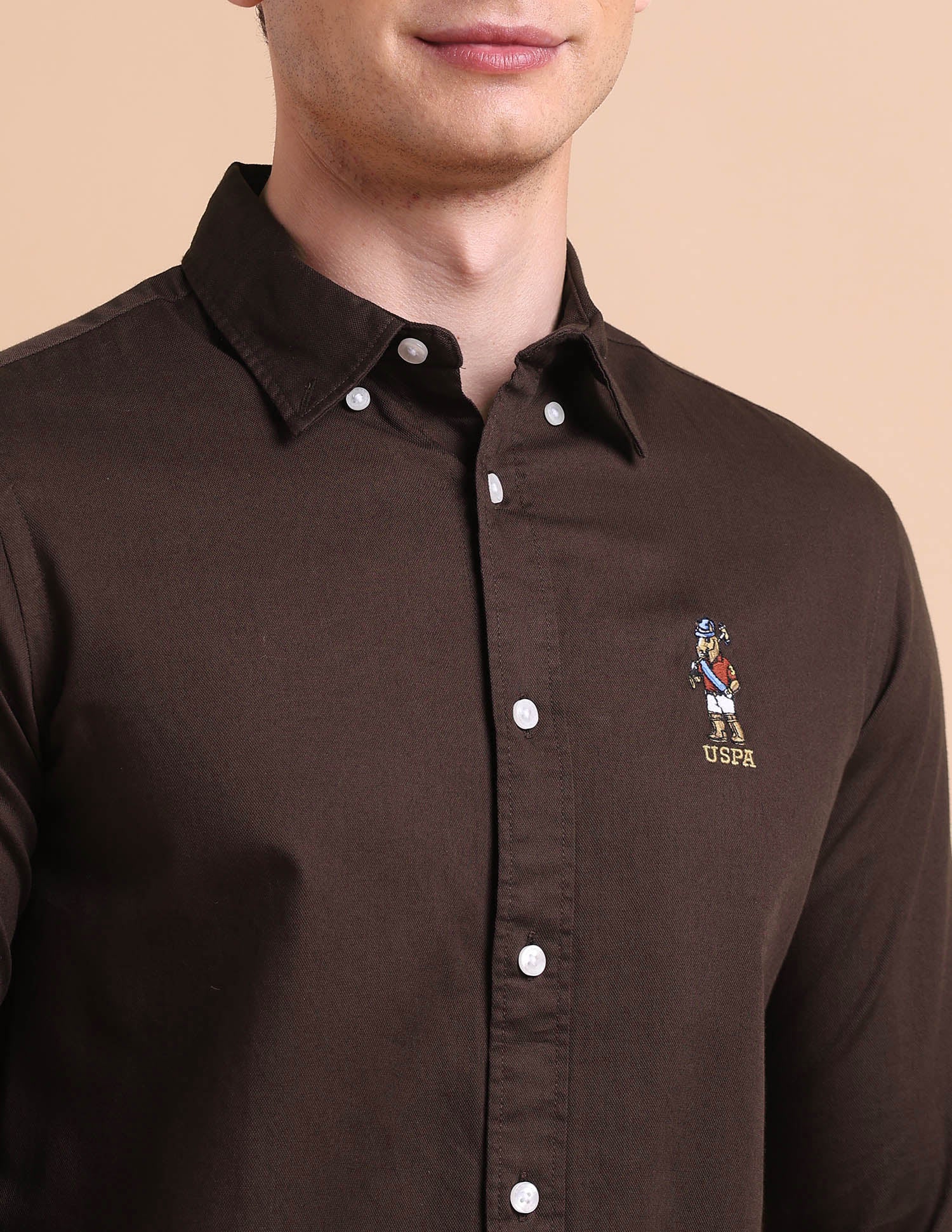 Tailored Fit Button Down Shirt Black - U.S. POLO ASSN. | Large