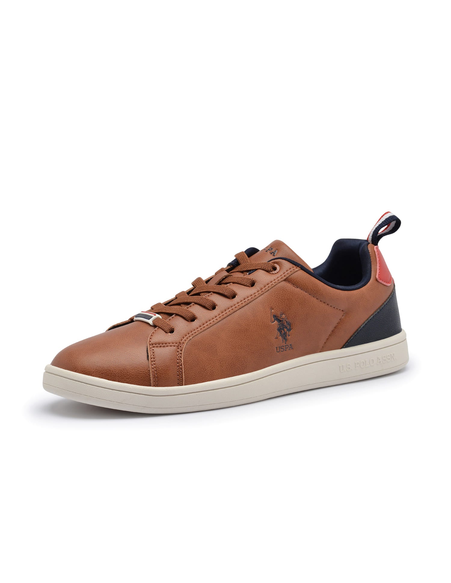 Colour Block Panelled Stefan 3.0 Sneakers Tan - U.S. Polo Assn. India | Large