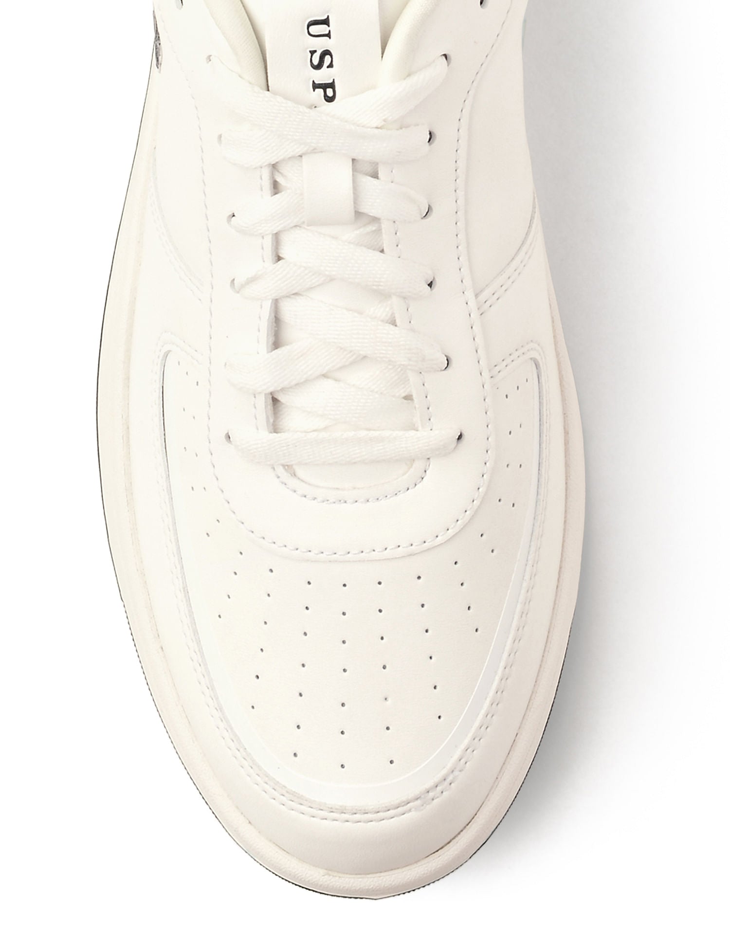 Men Rein 2.0 Off White Retro Court Sneakers White - U.S. POLO ASSN. | Large