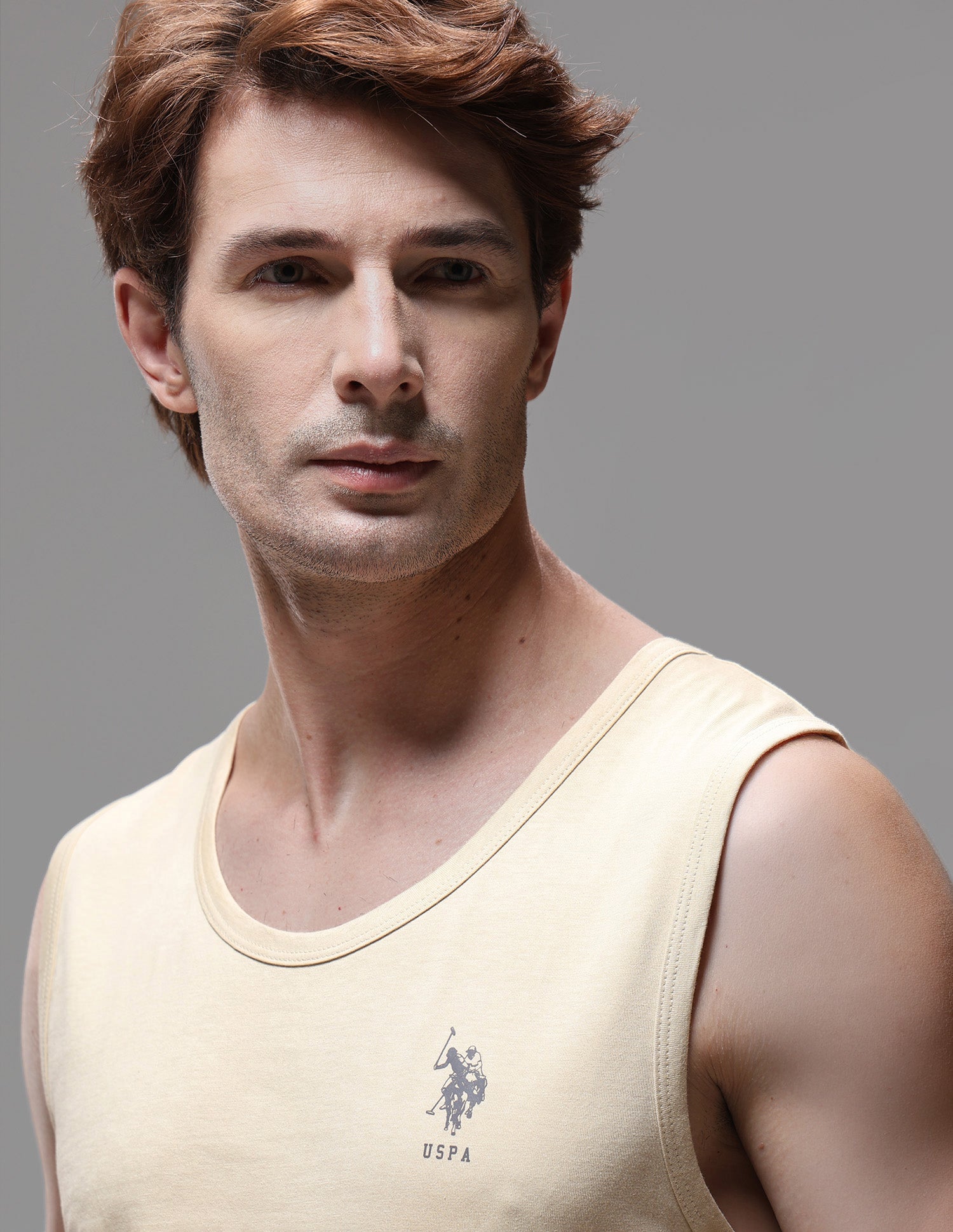 Pure Cotton Printed OEV10 Vest Garvel - U.S. Polo Assn. India | Large