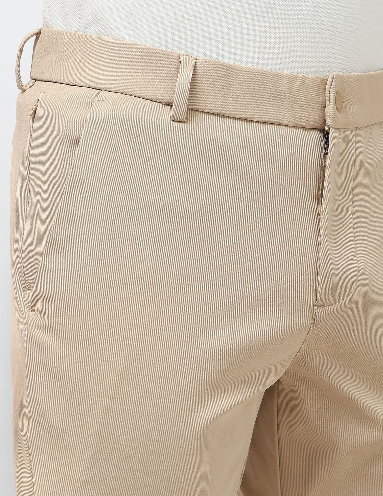 Knitted Denver Slim Fit Trousers Khaki - U.S. Polo Assn. India | Large