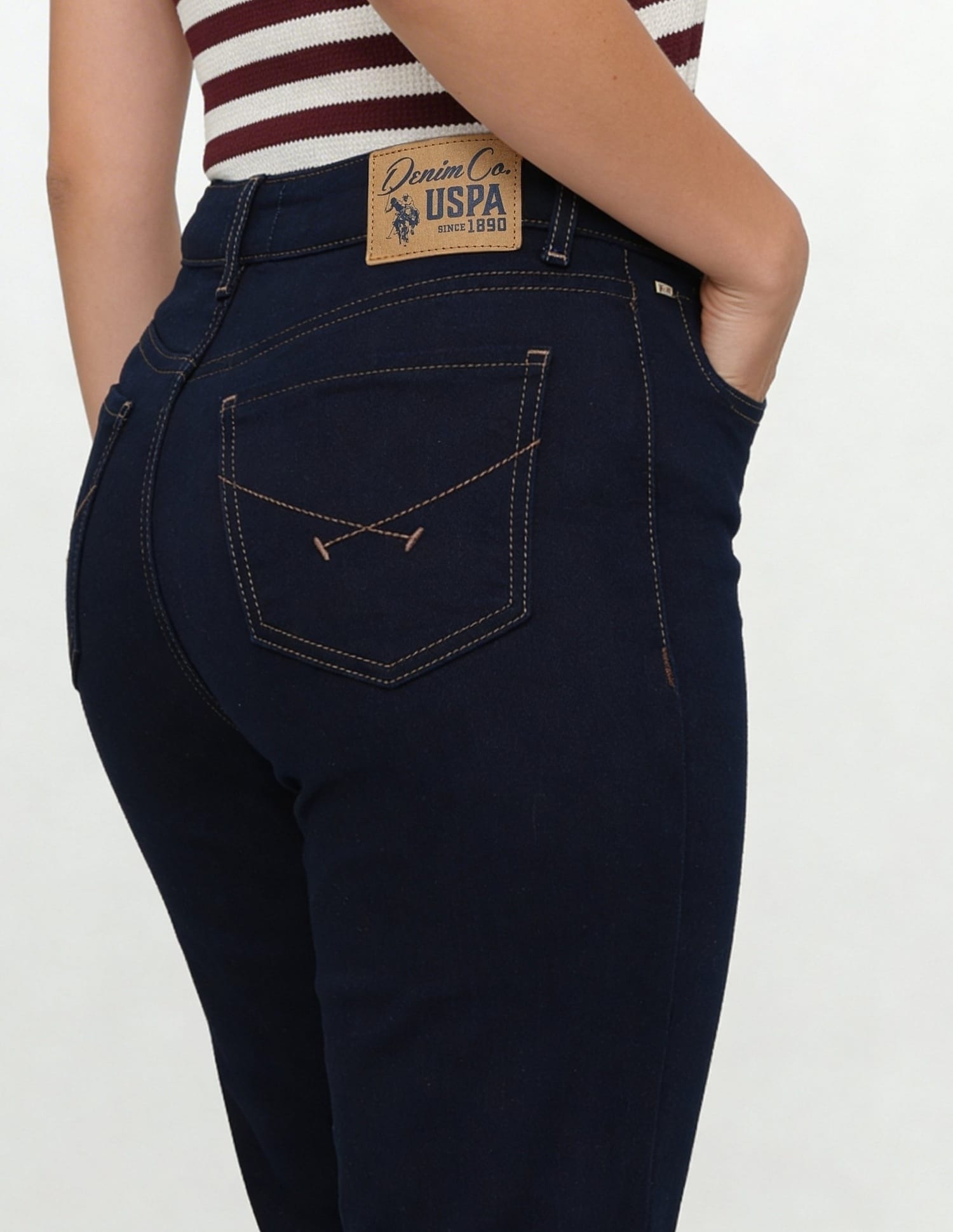 High Rise Bootcut Jeans Blue - U.S. Polo Assn. India | Large