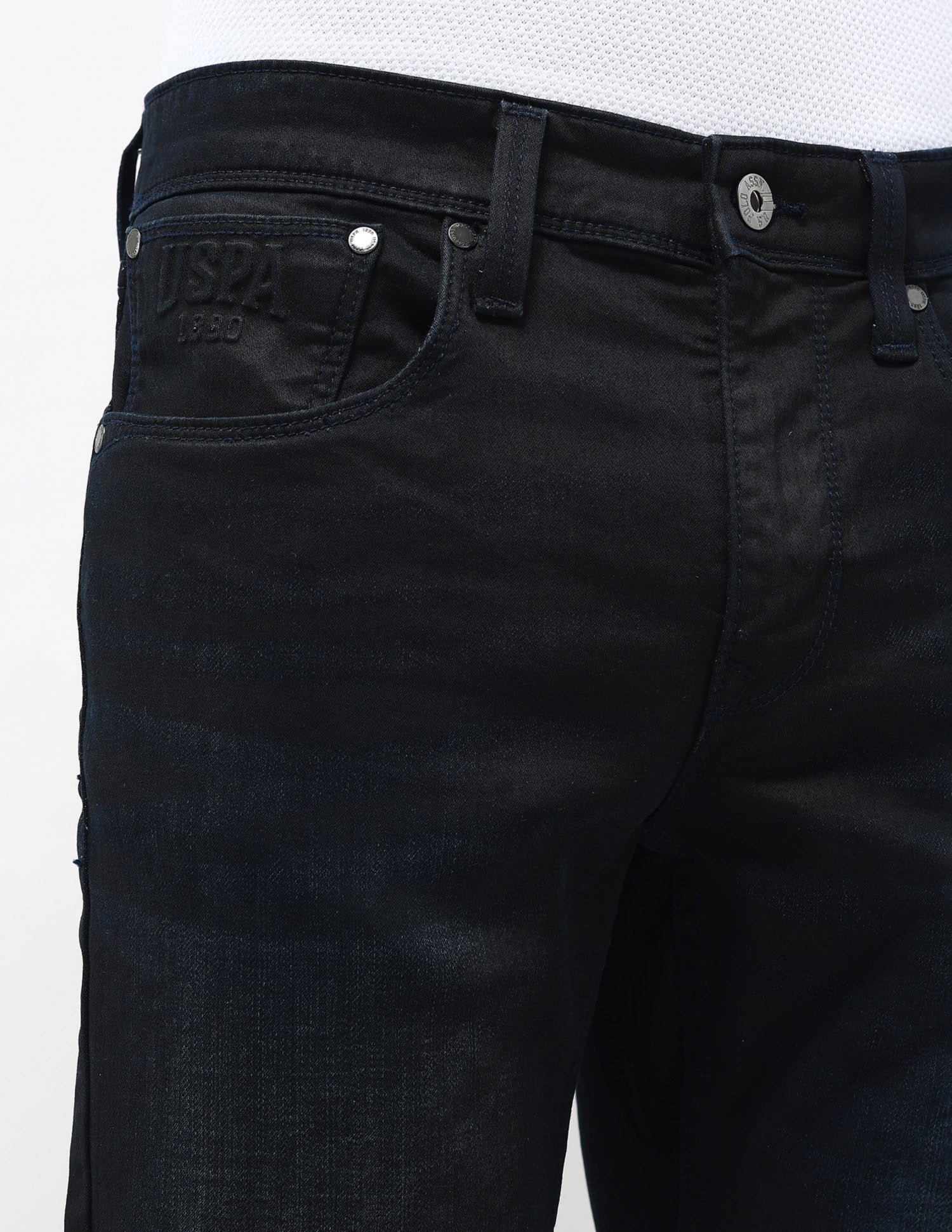 Regallo Skinny Fit Blue Jeans Dark Blue - U.S. Polo Assn. India | Large
