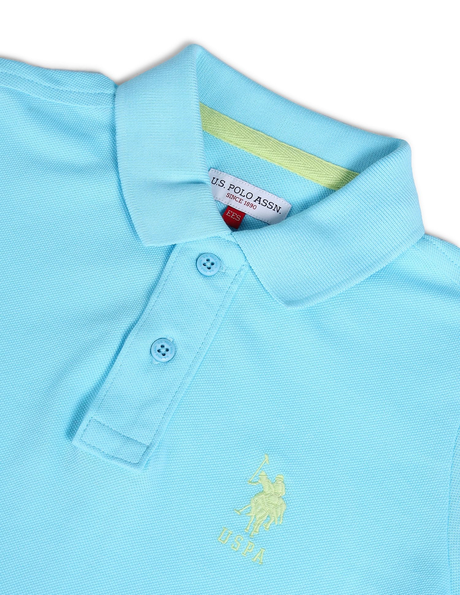 Boys Solid Polo Shirt Light Blue - U.S. POLO ASSN. | Large