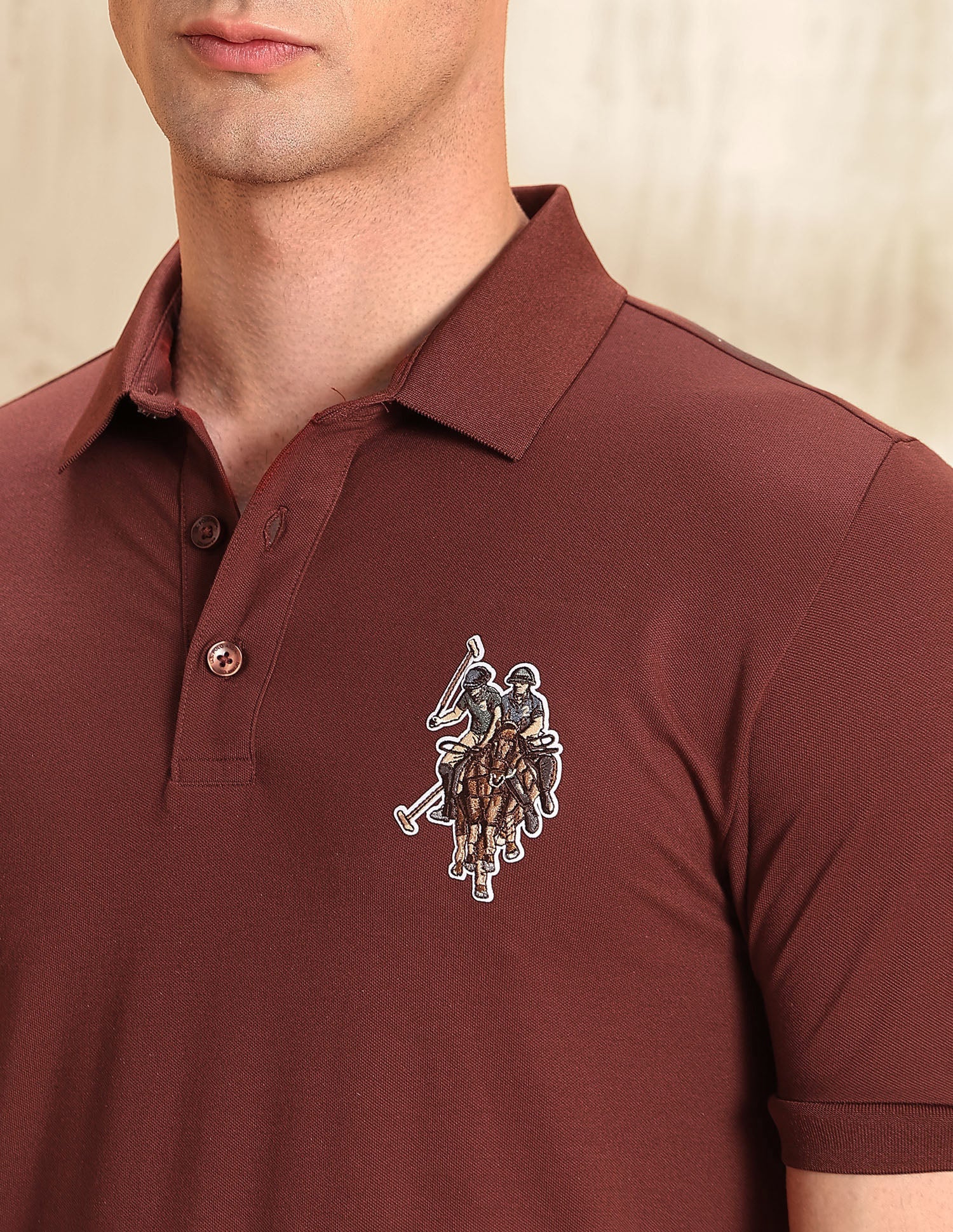 Solid Legend Of Horseshoe Polo Shirt Rust - U.S. POLO ASSN. | Large