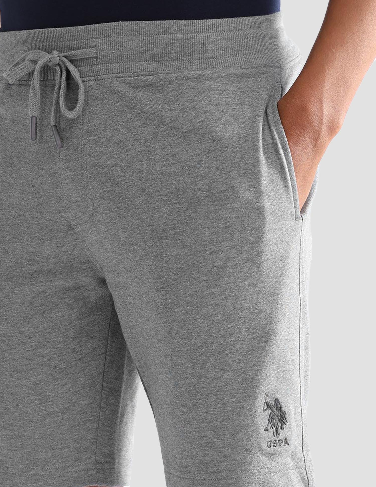 Comfort Fit OES07 Lounge Shorts - Pack Of 1 Grey Melange - U.S. POLO ASSN. | Large