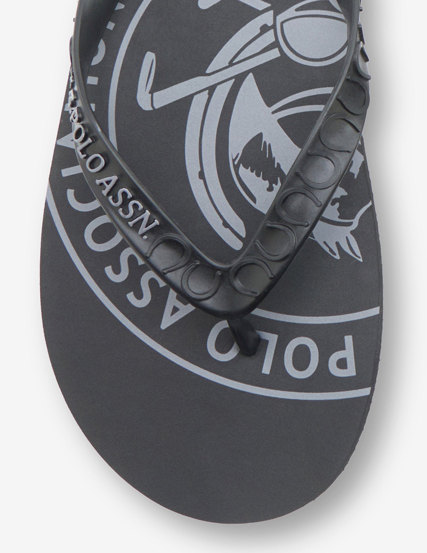 Alabi Brand Printed Flip Flops Black - U.S. Polo Assn. India | Large