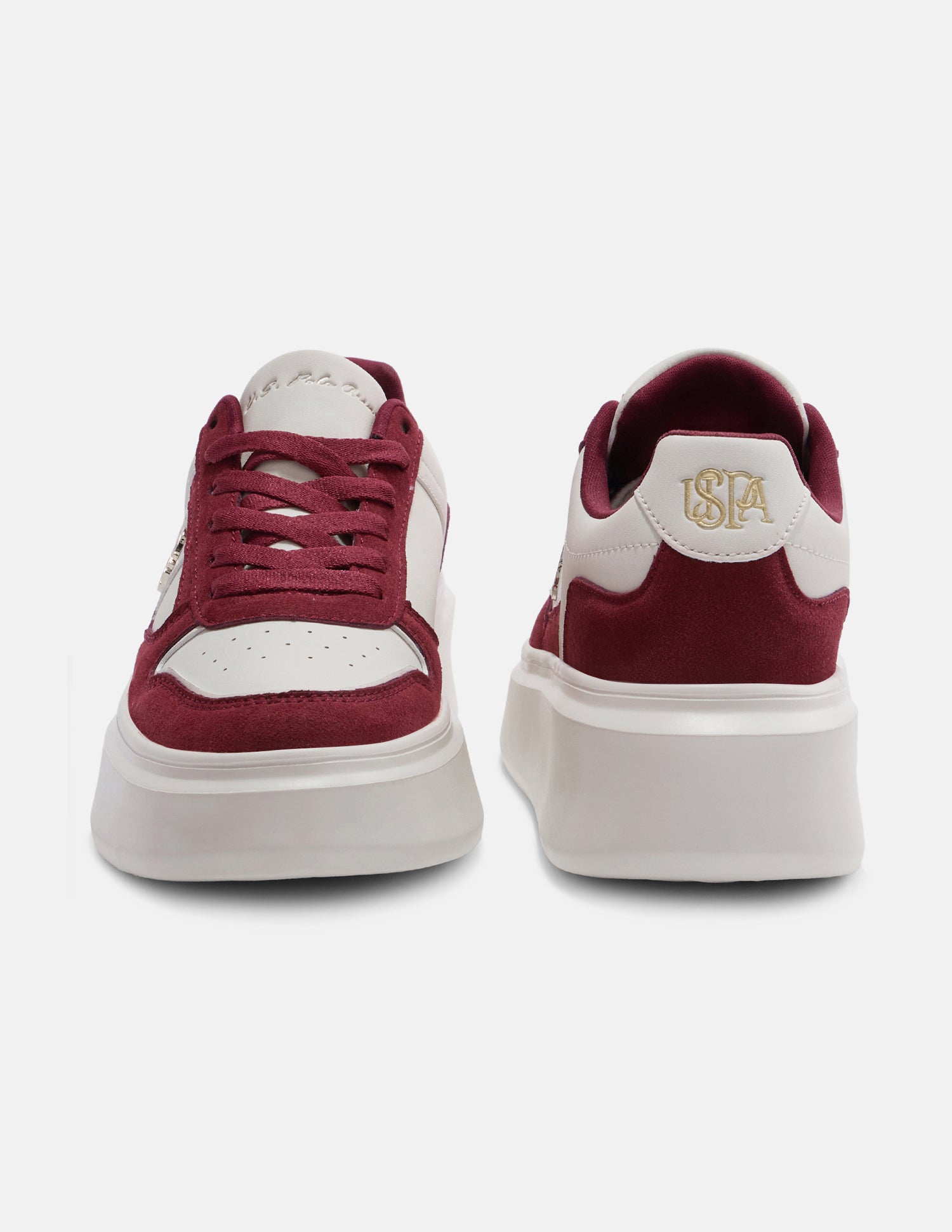 Colour Blocked Keya Sneakers Burgundy - U.S. Polo Assn. India | Large