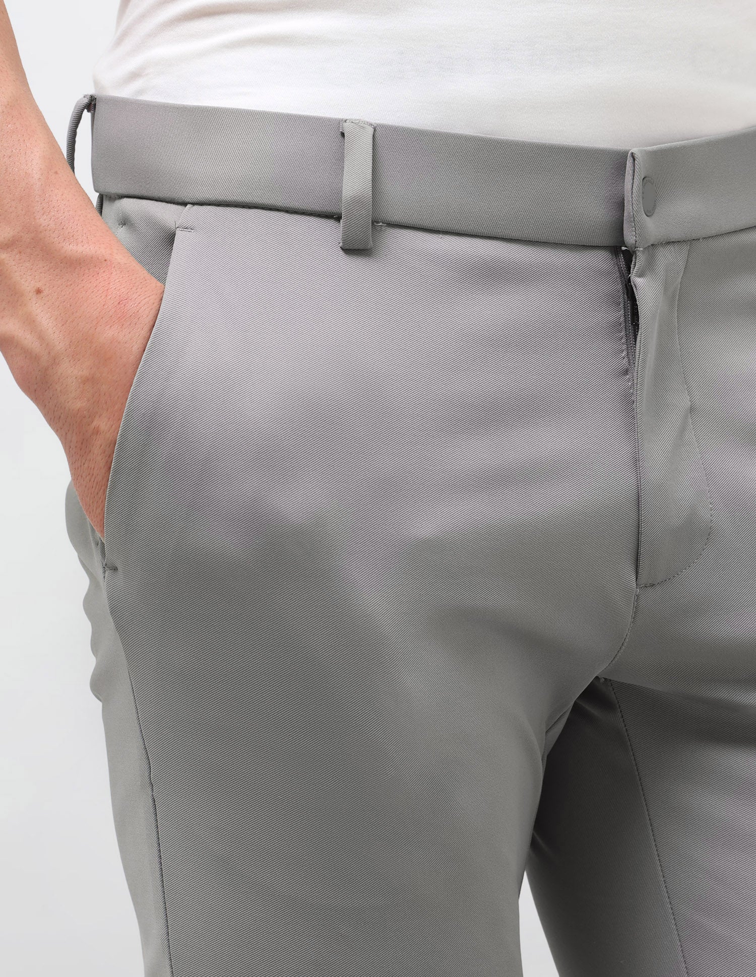 Knitted Austin Slim Fit Trousers Grey - U.S. Polo Assn. India | Large
