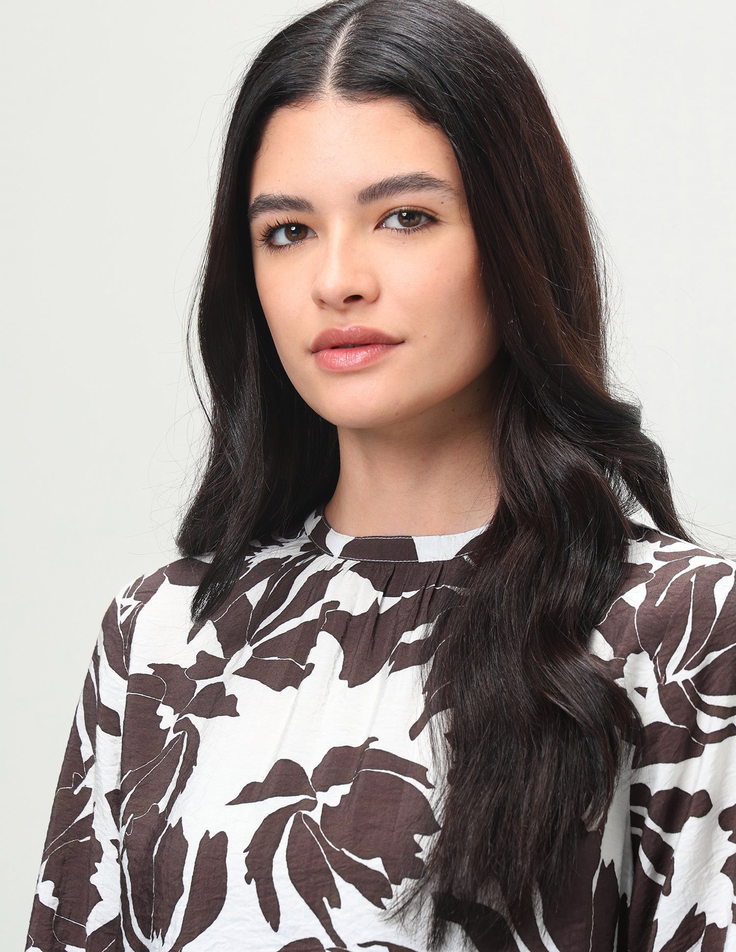 Abstract Printed Regular Fit Top Brown - U.S. Polo Assn. India | Large