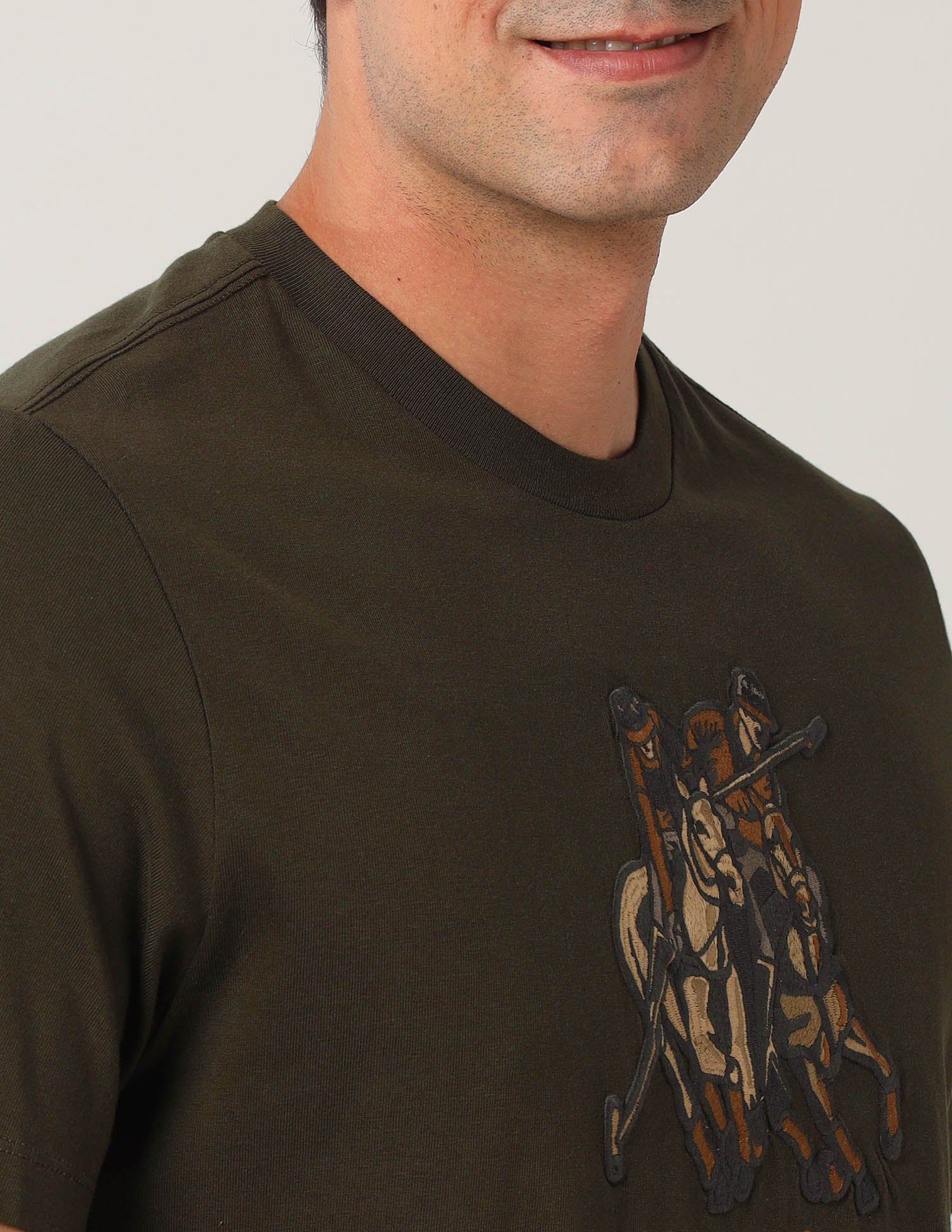 Relaxed Fit Americana T-Shirt Olive - U.S. Polo Assn. India | Large