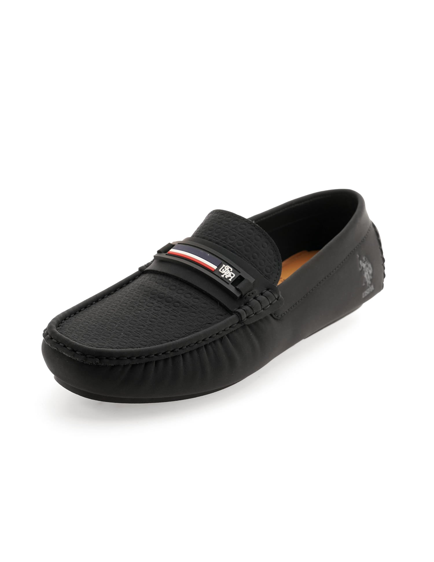 Men Teno Textured Loafer Black - U.S. Polo Assn. India | Large