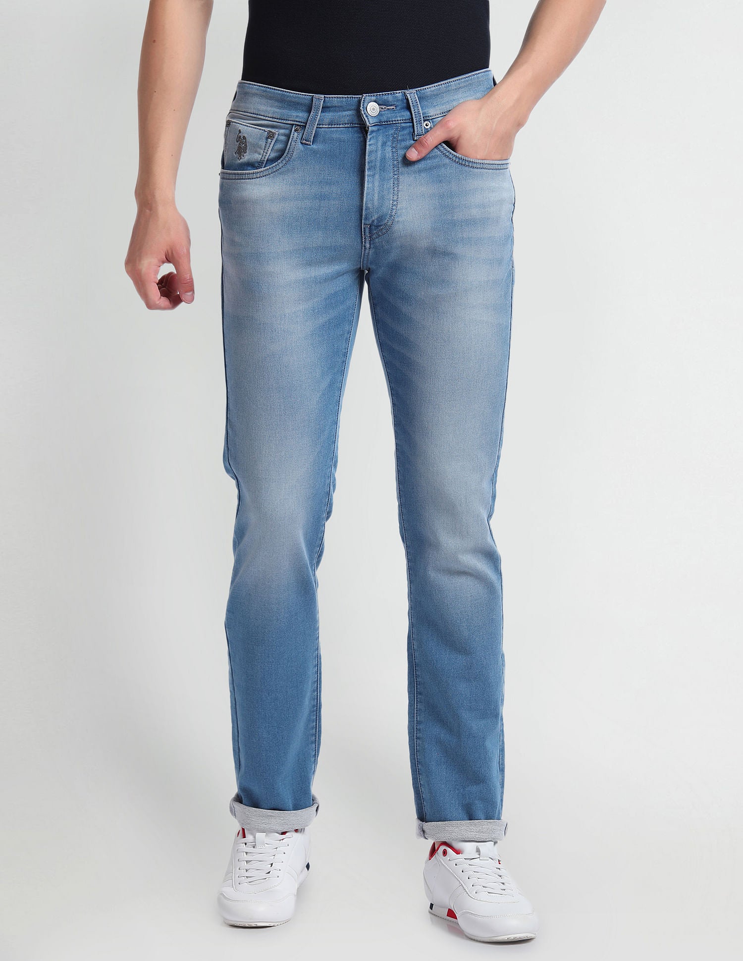 Regallo Skinny Blue Jeans Blue - U.S. Polo Assn. India | Large