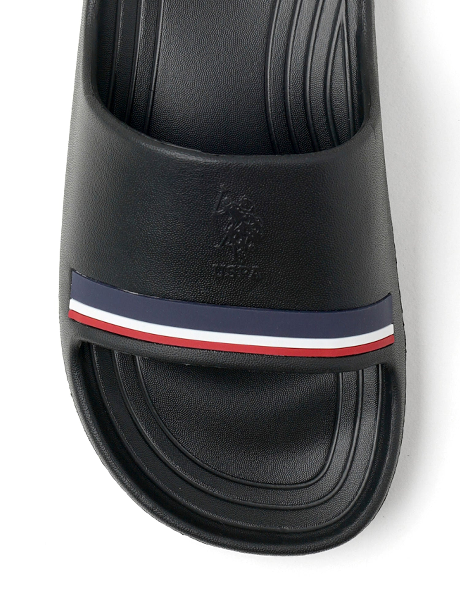 Men Easton 2.0 Black Foam Walk Sliders Black - U.S. POLO ASSN. | Large