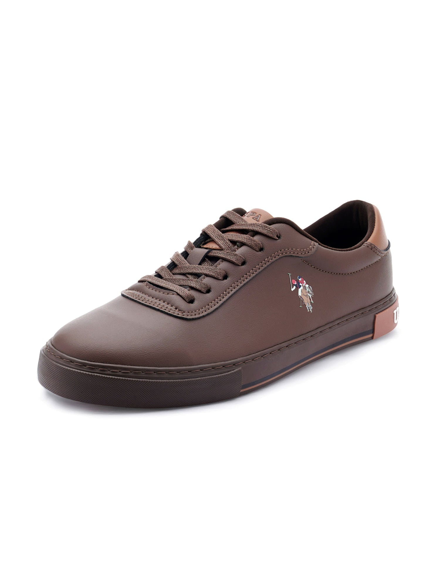 Men Solid Moore 6.0 Sneakers Brown - U.S. Polo Assn. India | Large