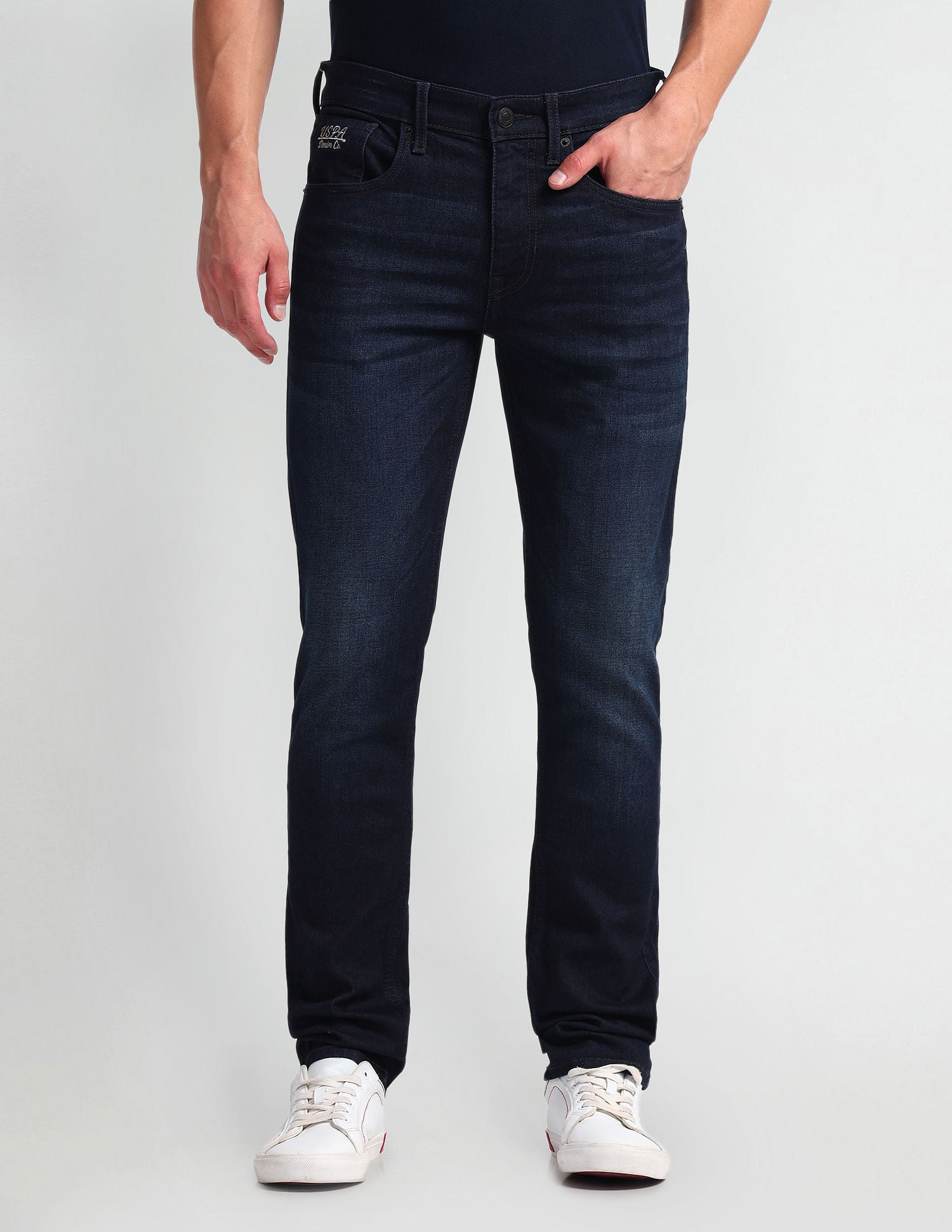 Regallo Skinny Fit Blue Jeans Blue - U.S. Polo Assn. India | Large