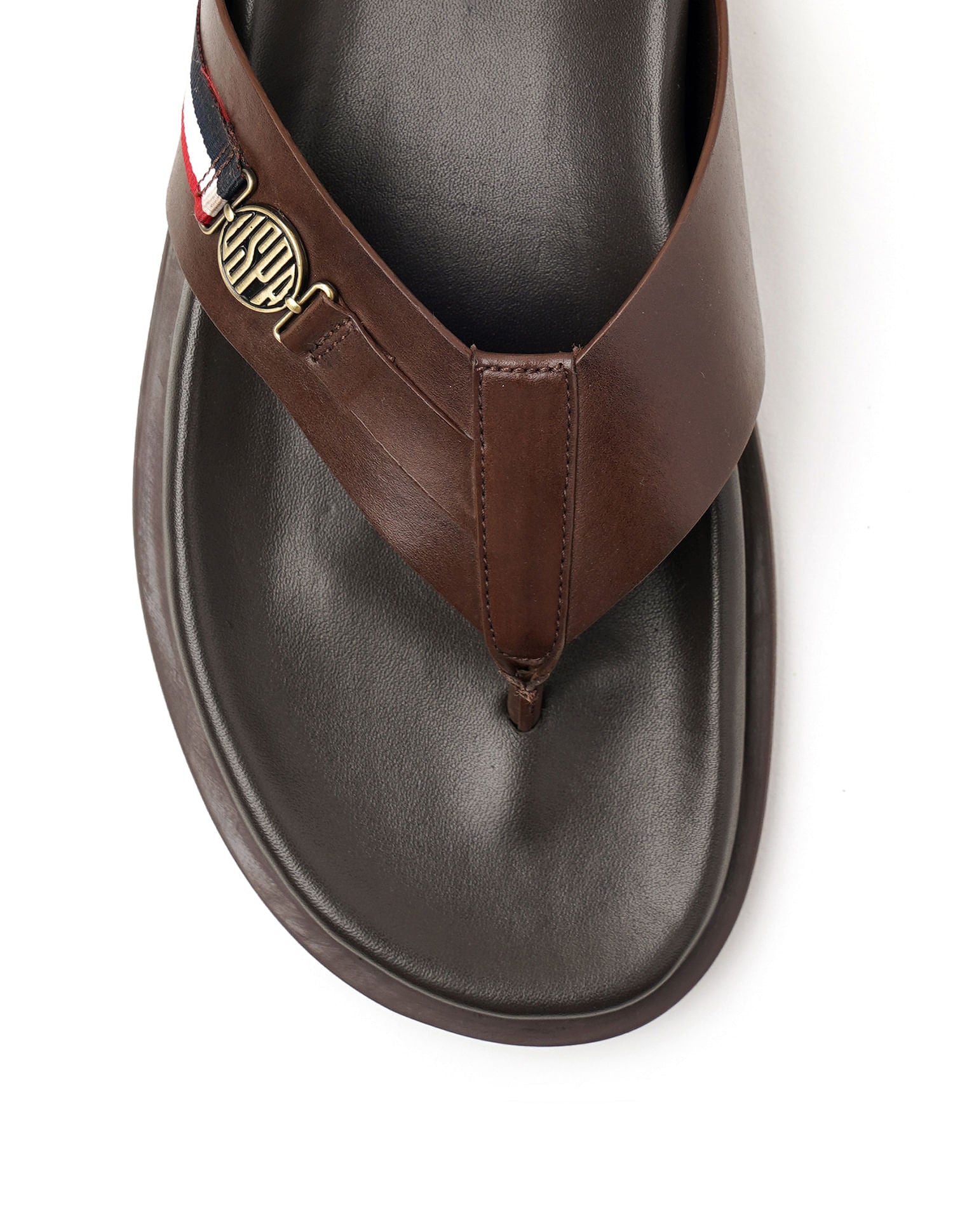 Buckle Strap Jim Sandals Brown - U.S. Polo Assn. India | Large