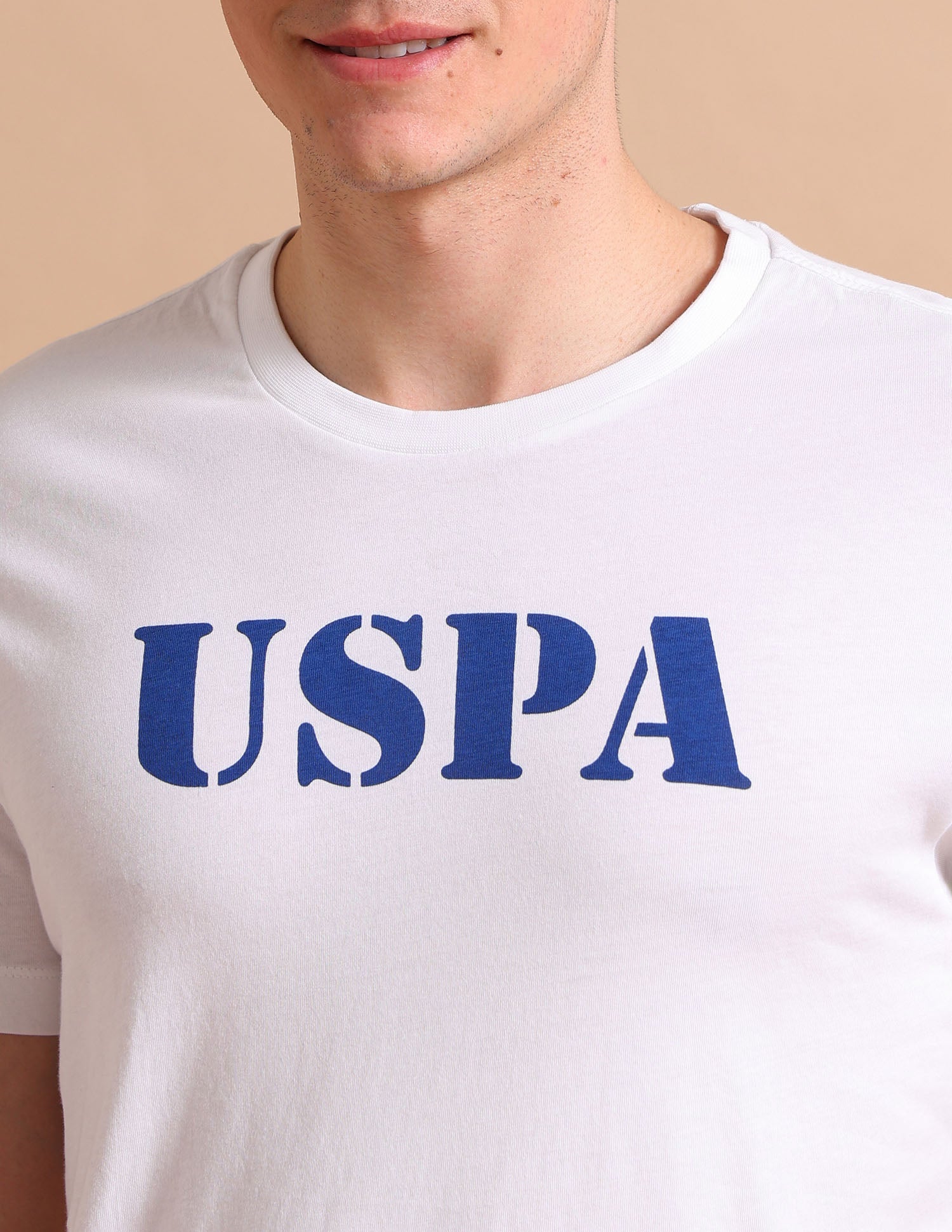 Contrast Logo T-Shirt White - U.S. POLO ASSN. | Large