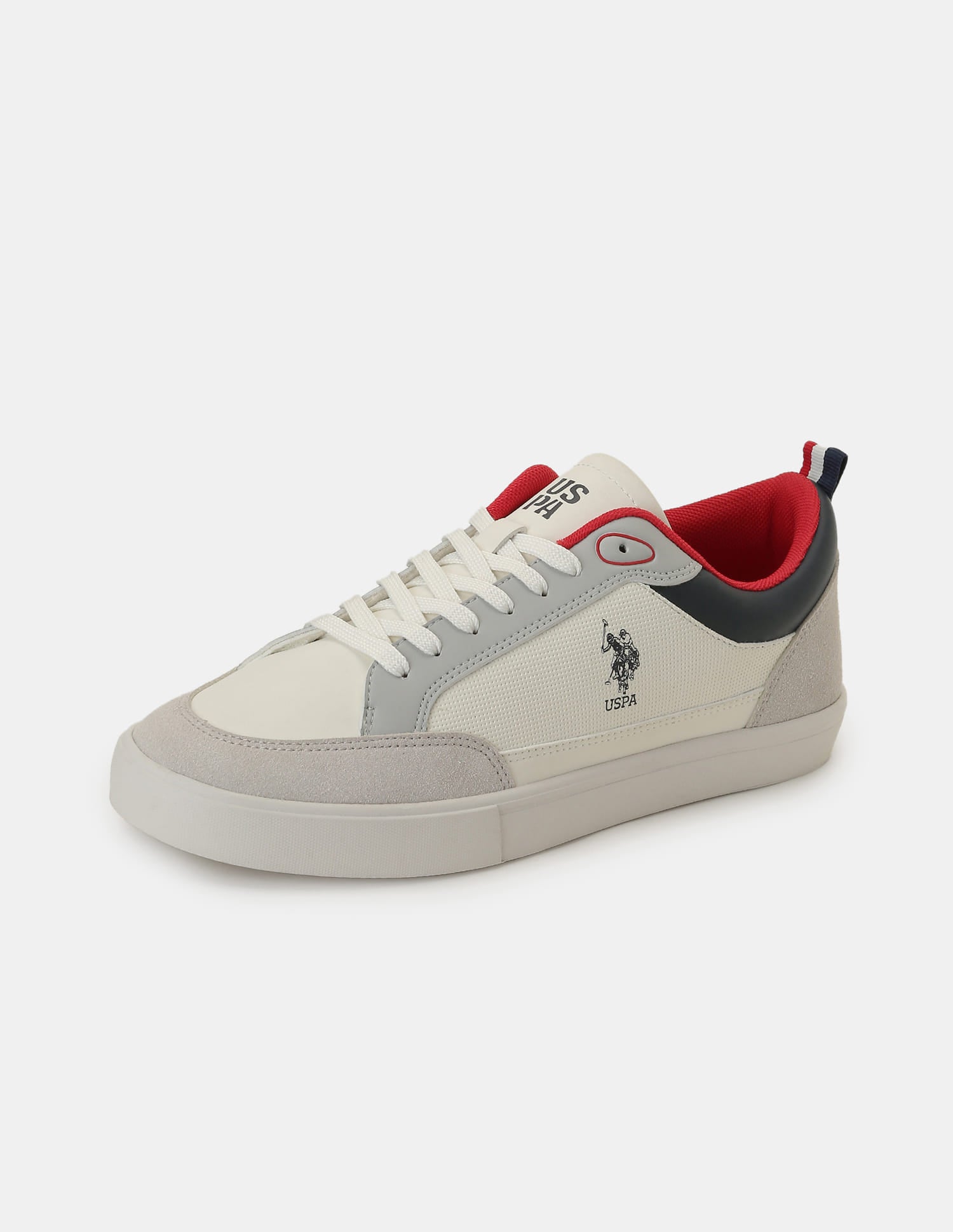 Men Colour Blocked Lucian 2.0 Sneakers Light Grey - U.S. Polo Assn. India | Large