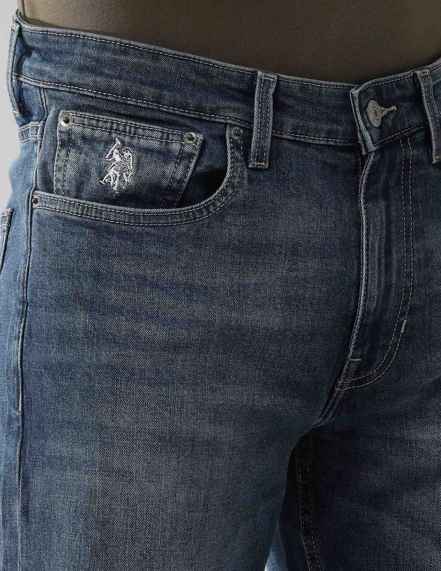 Harold Slim Straight Fit Vintage Jeans Blue - U.S. Polo Assn. India | Large