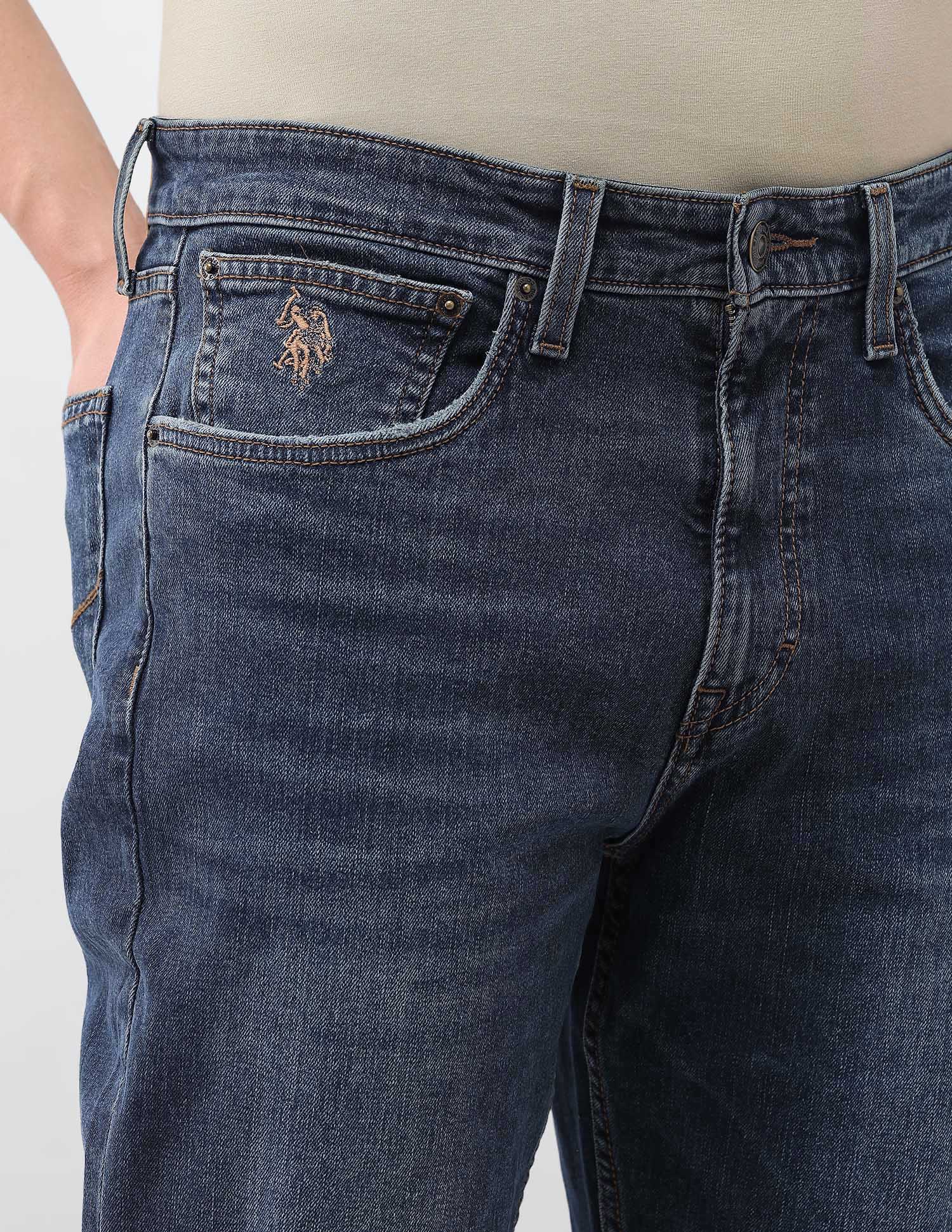 Connor Bootcut Fit Blue Jeans Tinted Wash - U.S. Polo Assn. India | Large