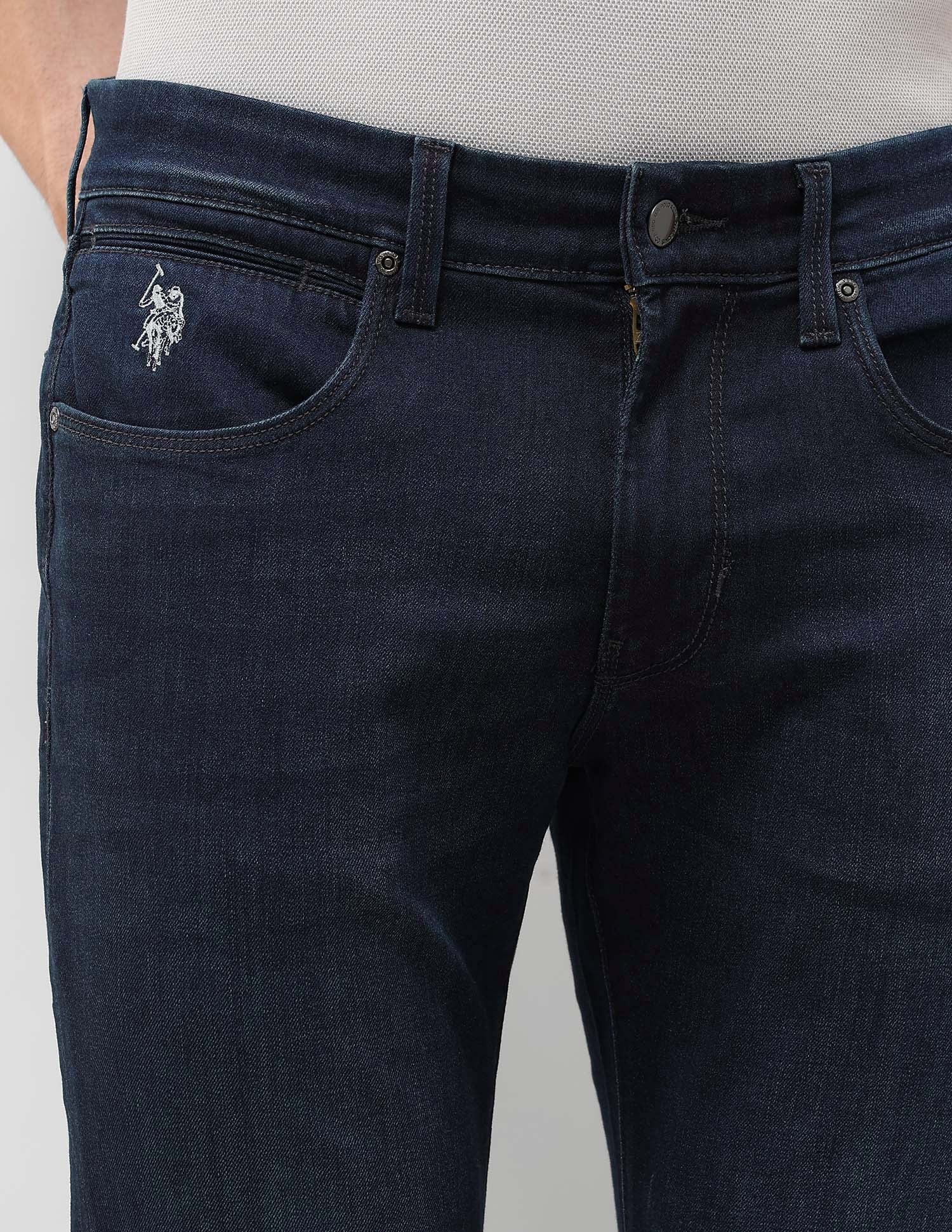 Brandon Slim Tapered Fit Blue Jeans Dark Blue - U.S. POLO ASSN. | Large