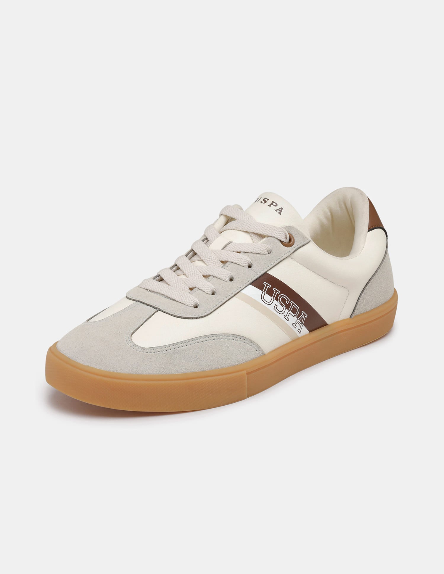 Men Lace-Ups Hamet Sneakers Beige - U.S. Polo Assn. India | Large