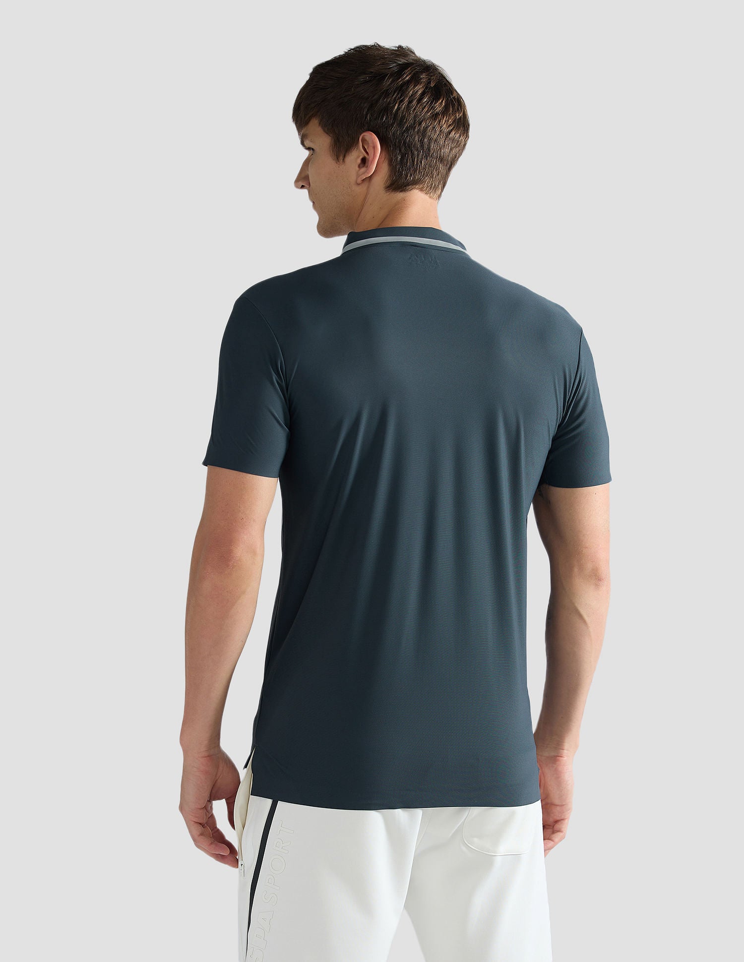 Solid Slim Fit Polo Shirt Blue - U.S. Polo Assn. India | Large