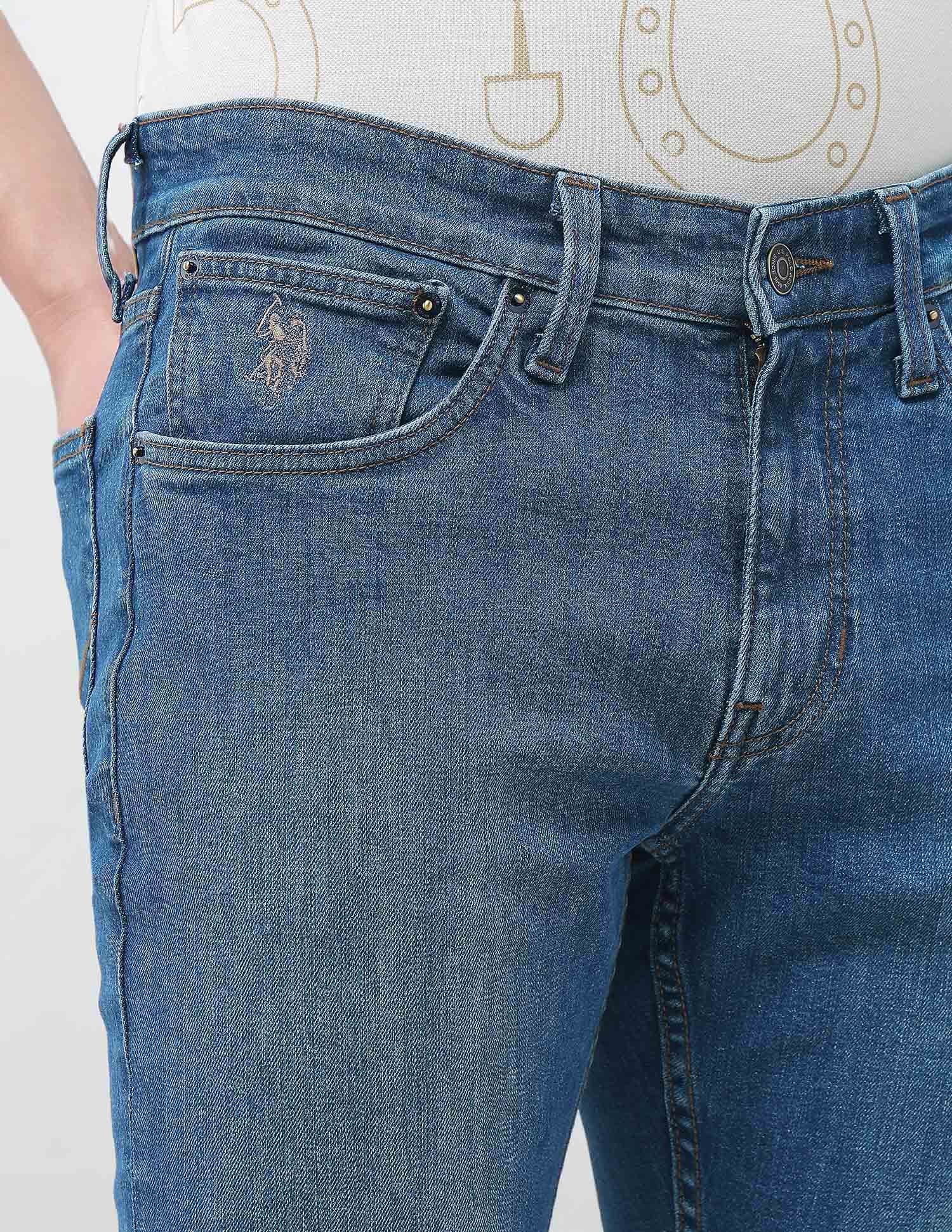 Brandon Slim-Tapered Fit Jeans Med Blue - U.S. Polo Assn. India | Large