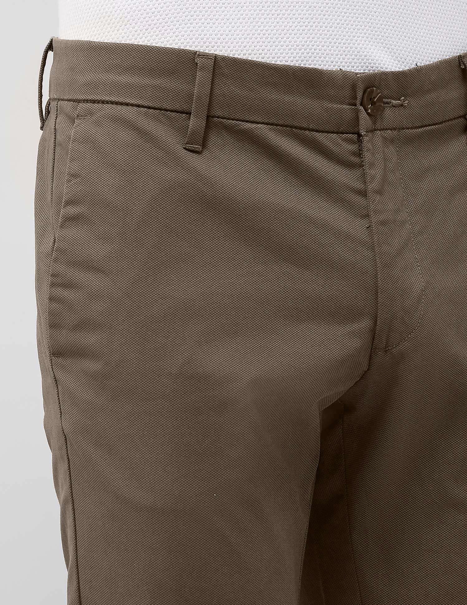 Denver Slim Fit Satin Trousers Brown - U.S. POLO ASSN. | Large