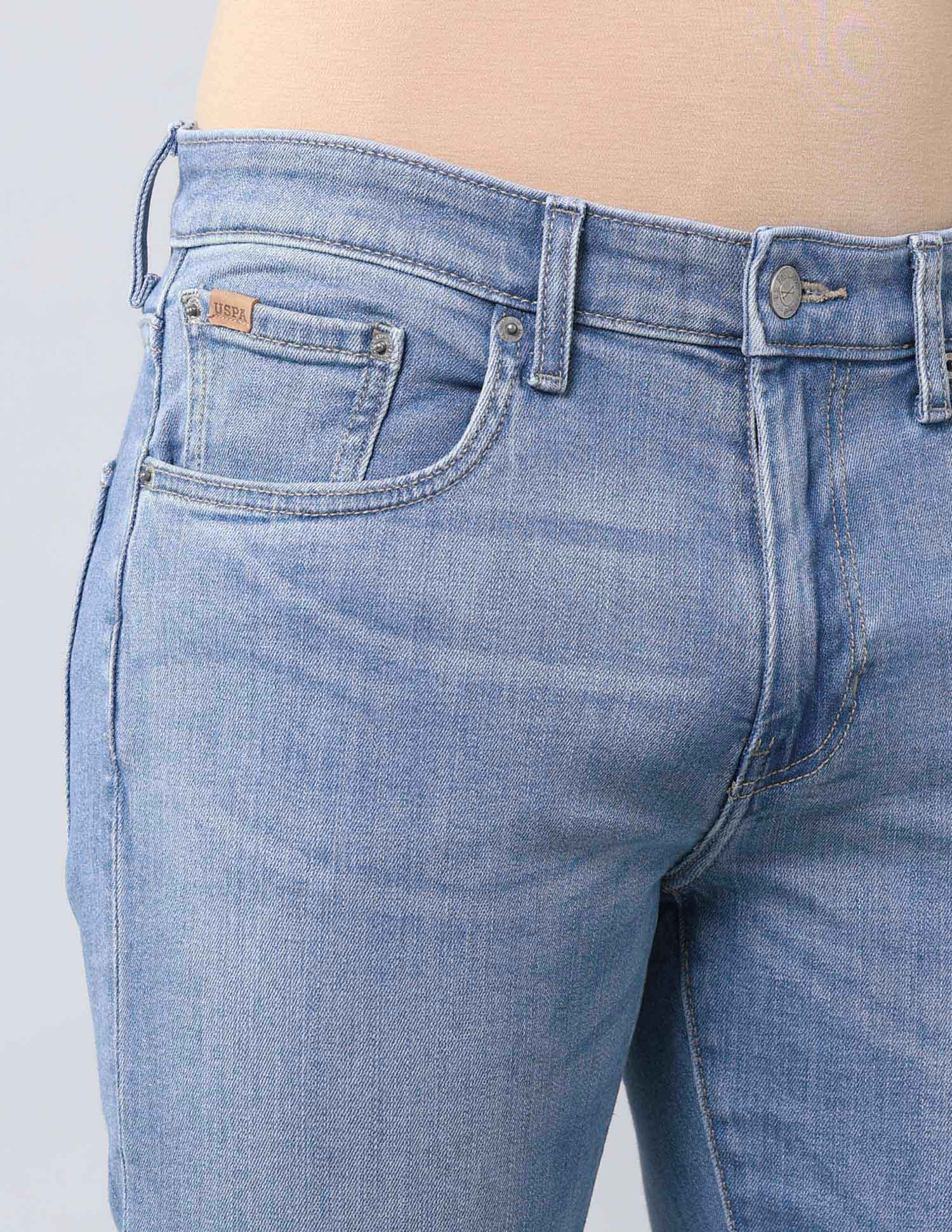 Mid Rise Harold Slim Straight Fit Jeans Blue - U.S. POLO ASSN. | Large