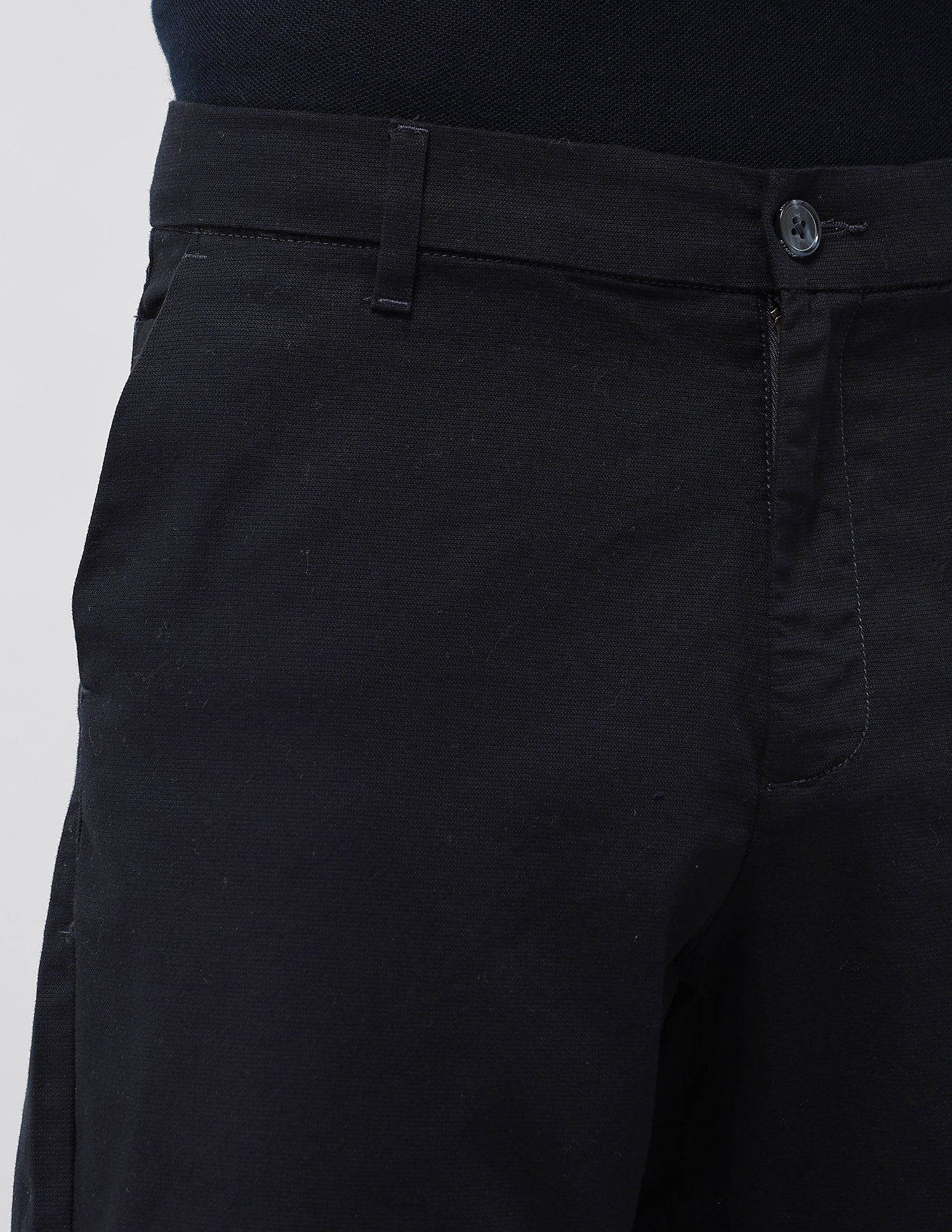 Slim Fit Heathered Trousers Navy - U.S. POLO ASSN. | Large