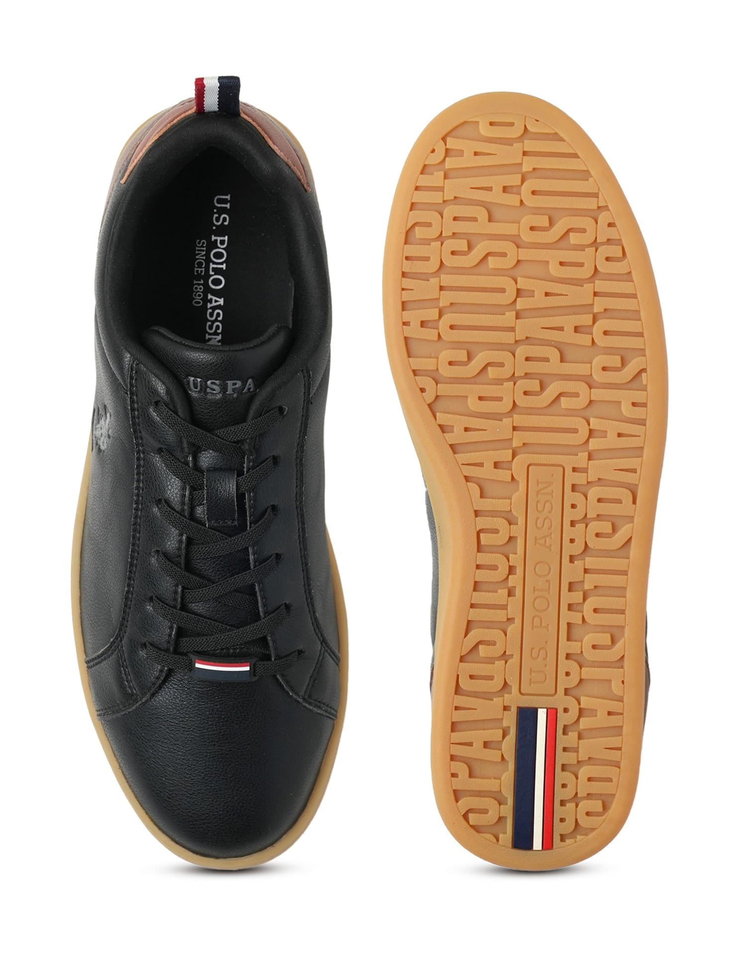 Colour Block Panelled Stefan 3.0 Sneakers Black - U.S. Polo Assn. India | Large