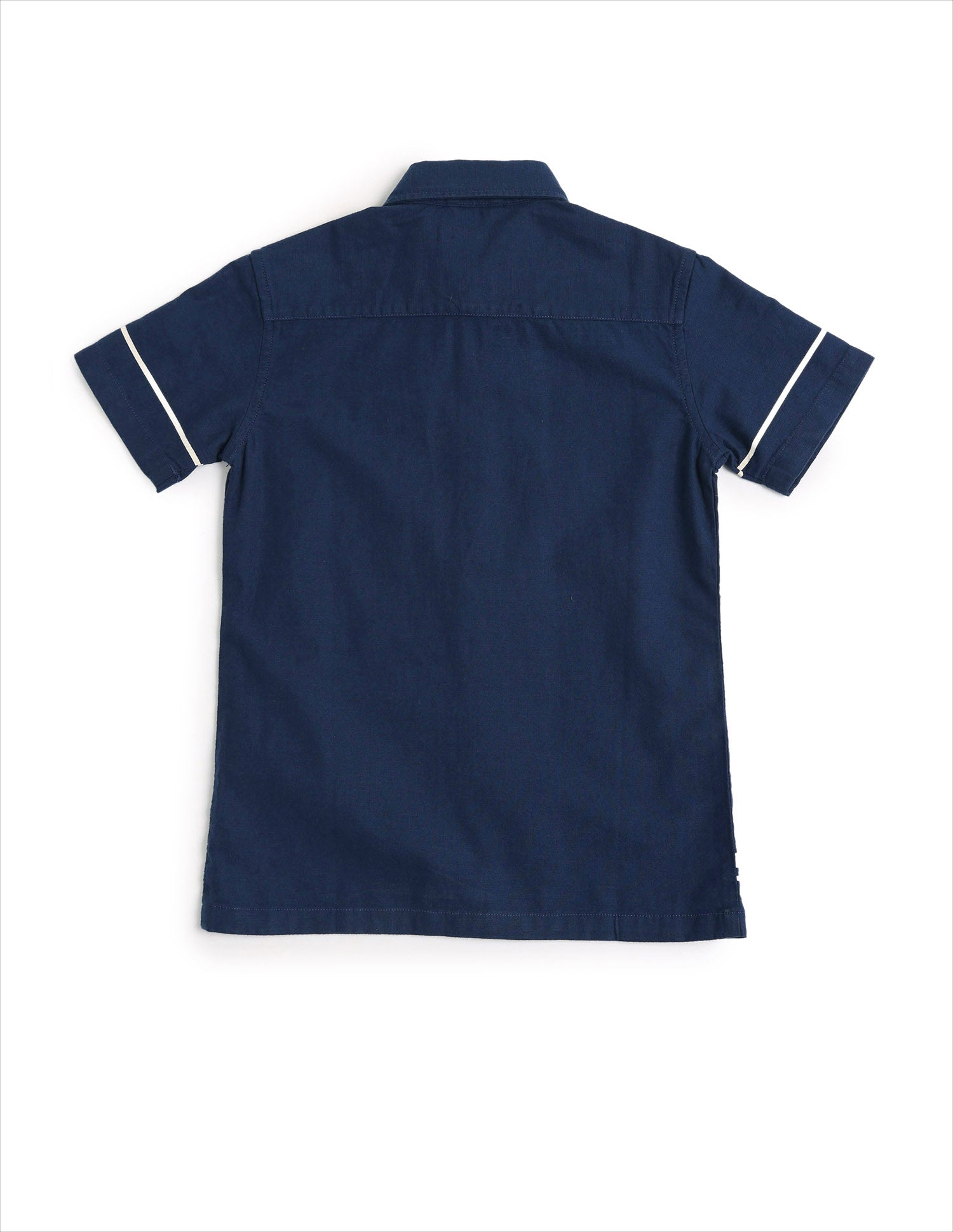 Boys Vertical Striped Boxy Fit Shirt Navy - U.S. POLO ASSN. | Large