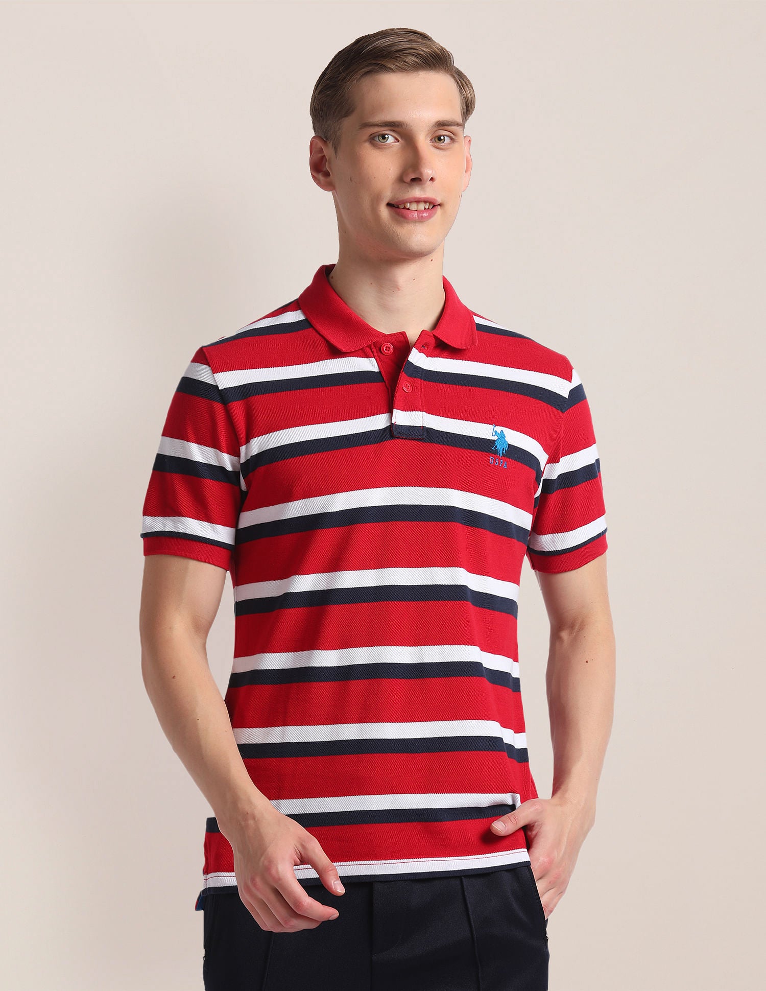Horizontal Stripe Cotton Polo Shirt – U.S. Polo Assn. India