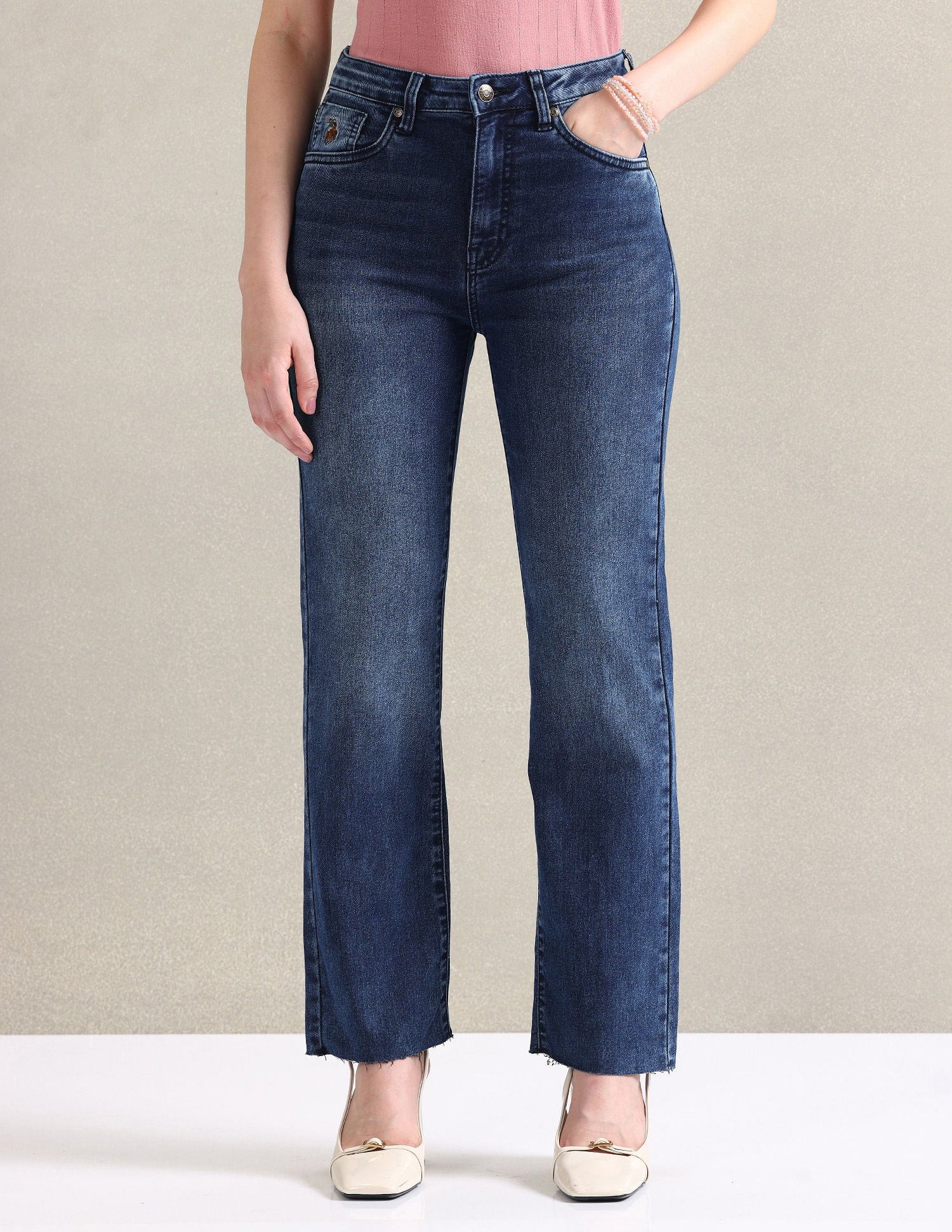 Straight Fit Blue Jeans Blue - U.S. POLO ASSN. | Large