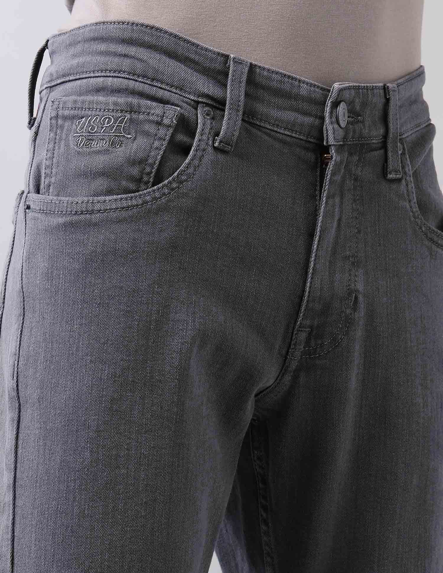 Brandon Slim Tapered Fit Grey Jeans Grey - U.S. POLO ASSN. | Large