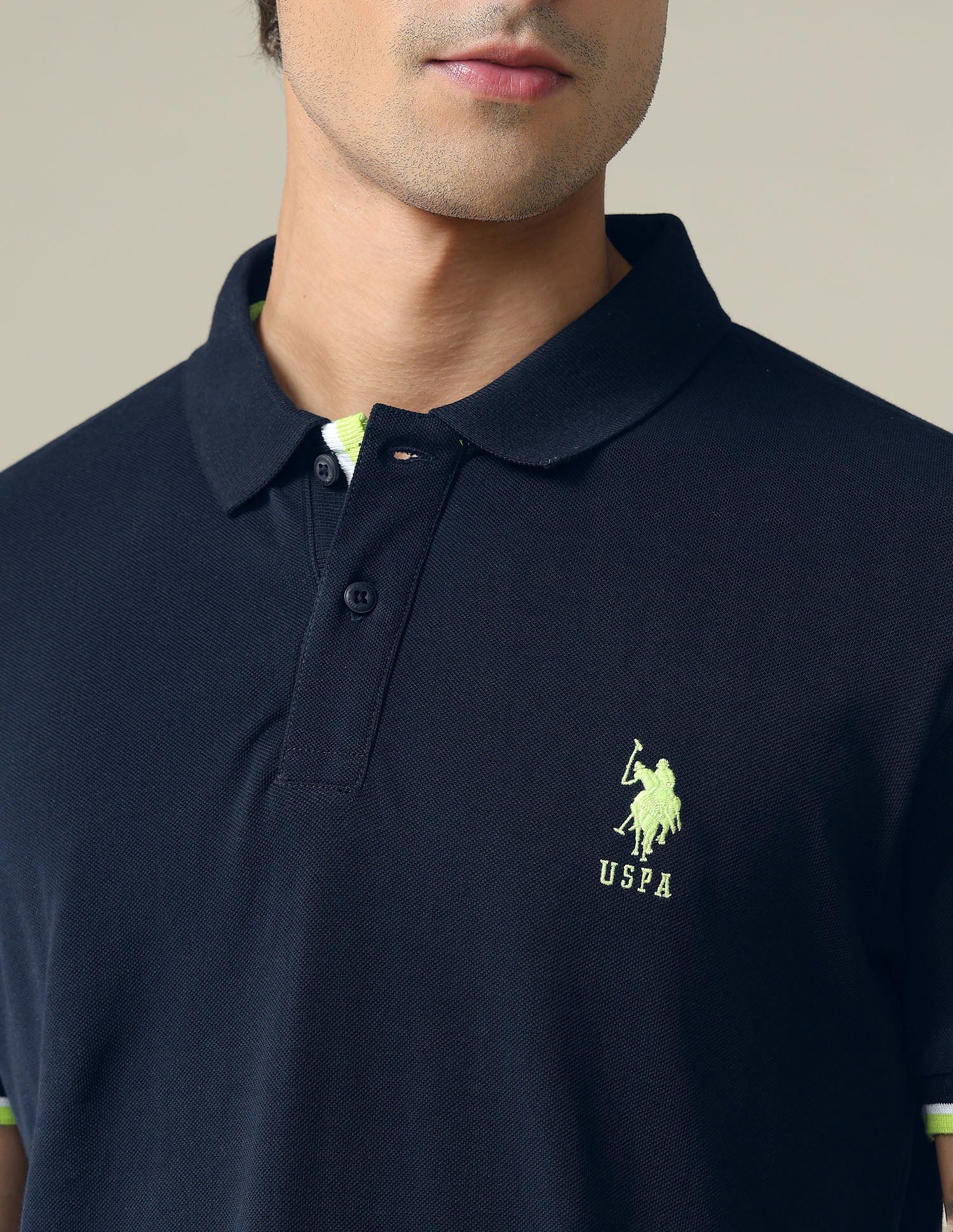 Slim Fit Polo Shirt Navy - U.S. POLO ASSN. | Large