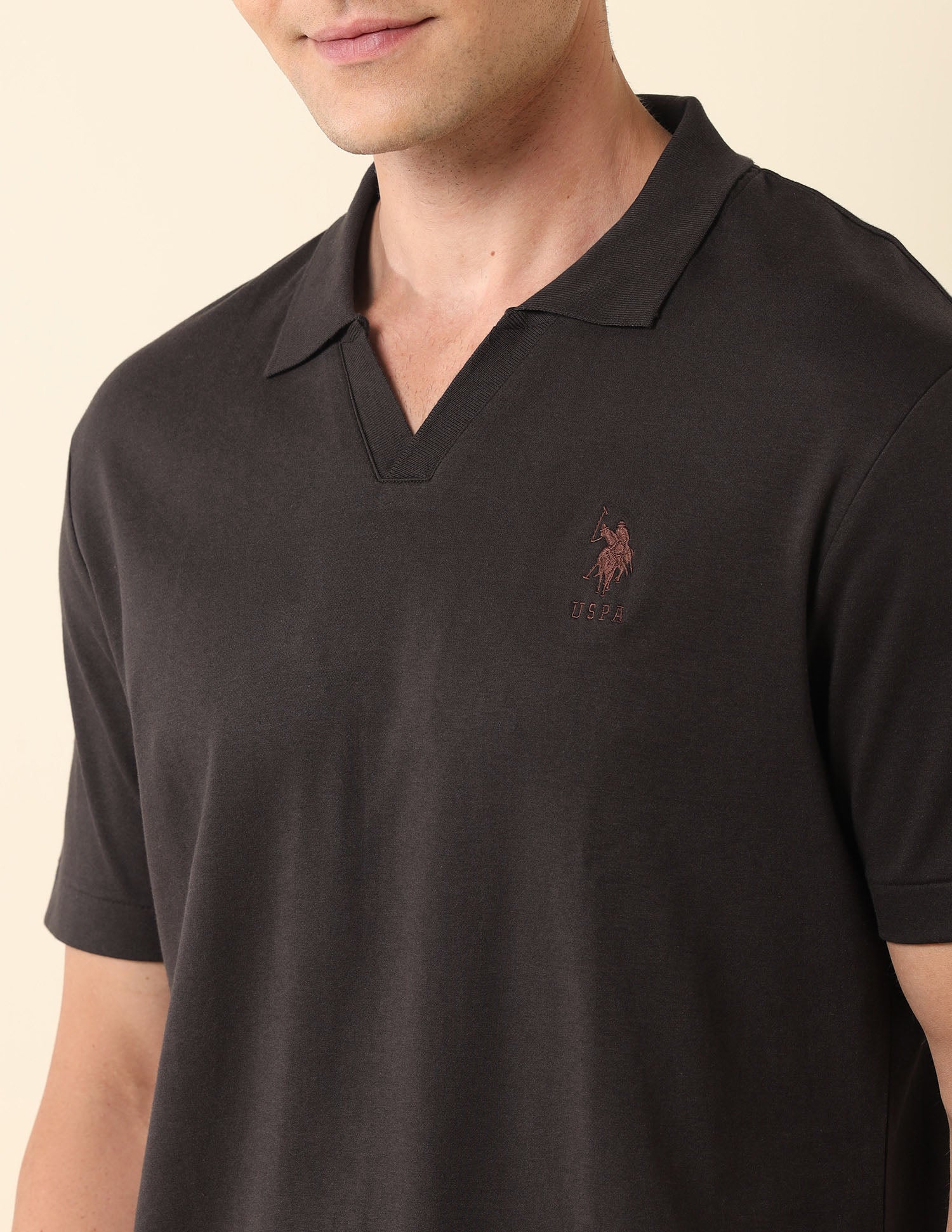 Slim Fit Classic Polo Shirt Dark Brown - U.S. Polo Assn. India | Large
