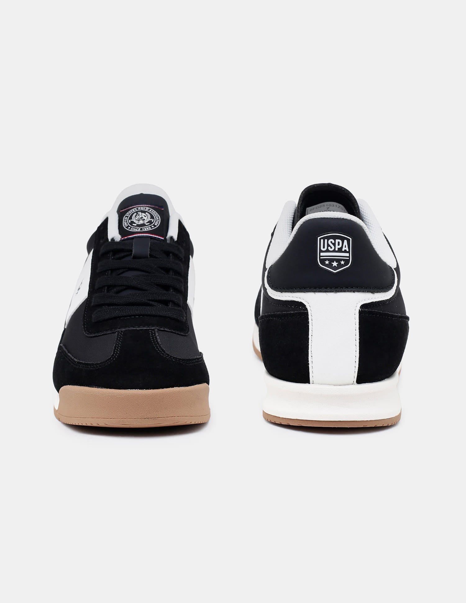 Colour Blocked Lace Ups Gallop Sneakers Black - U.S. Polo Assn. India | Large