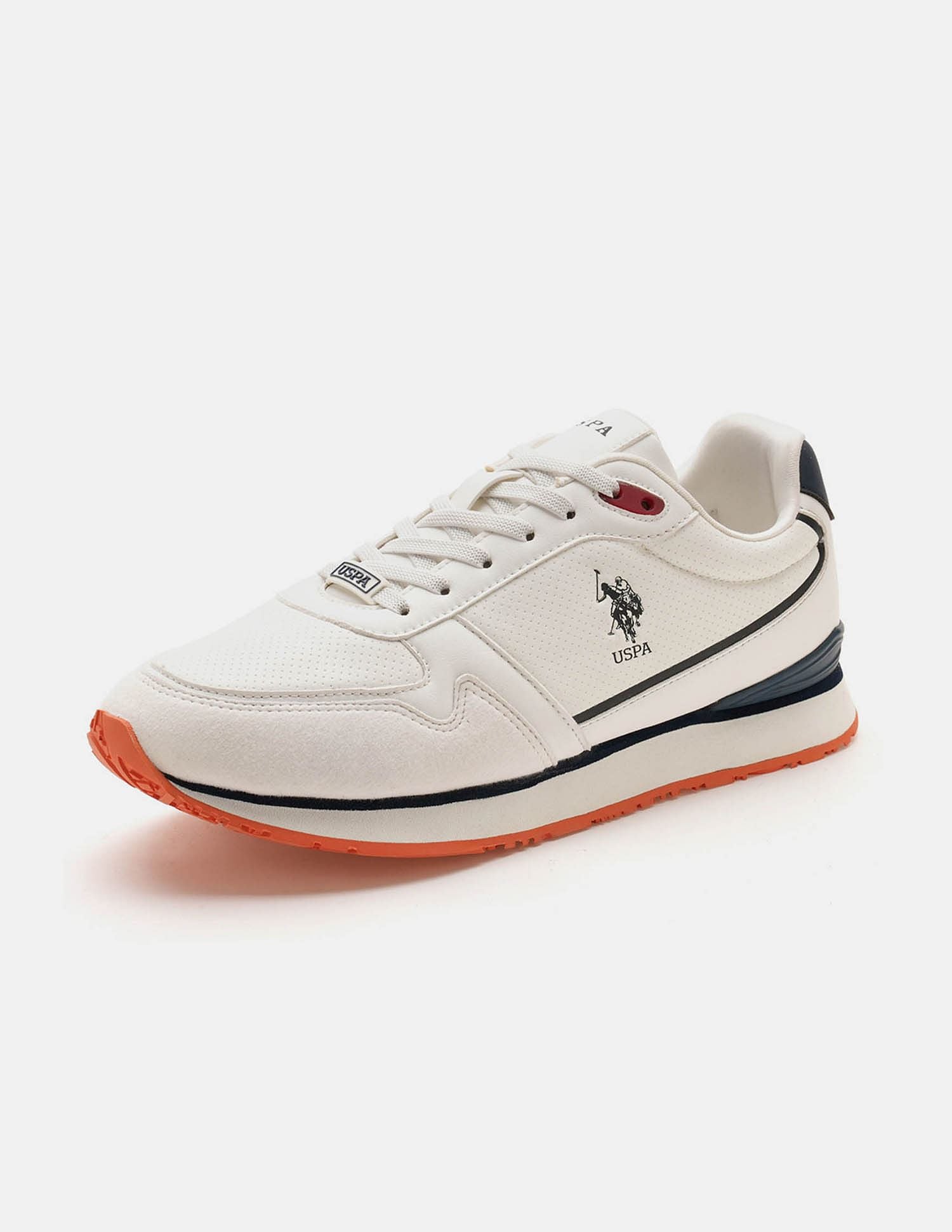 Men Lowen 2.0 Colour Blocked Sneakers White - U.S. POLO ASSN. | Large